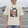 "STAIRS EXIST" Men's Oversized Heavyweight Crewneck T-Shirt