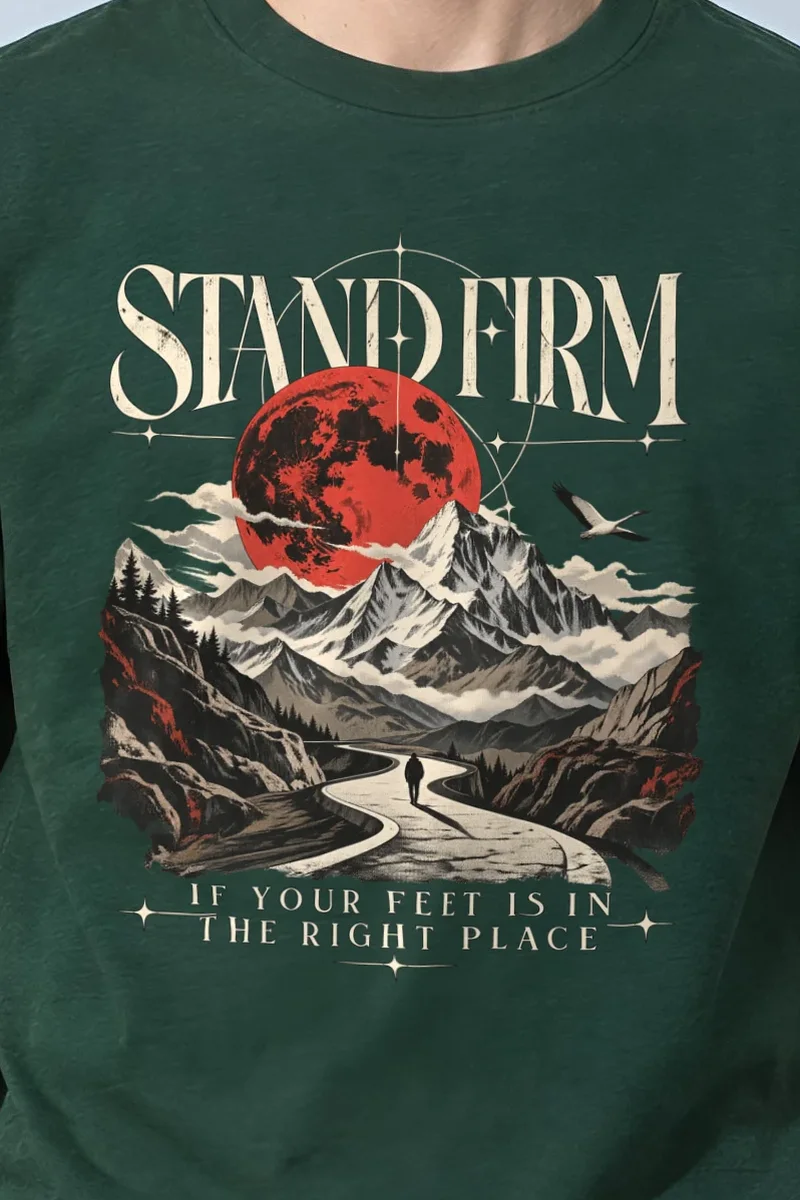 "Stand Firm" Heavyweight Unisex Crewneck T-shirt