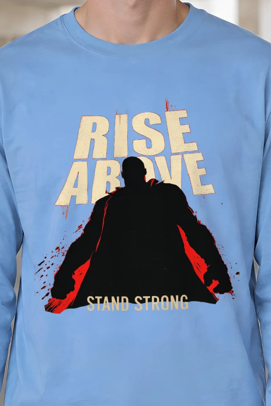 "Stand Strong" Unisex Longsleeve T-shirt - the graphic up close