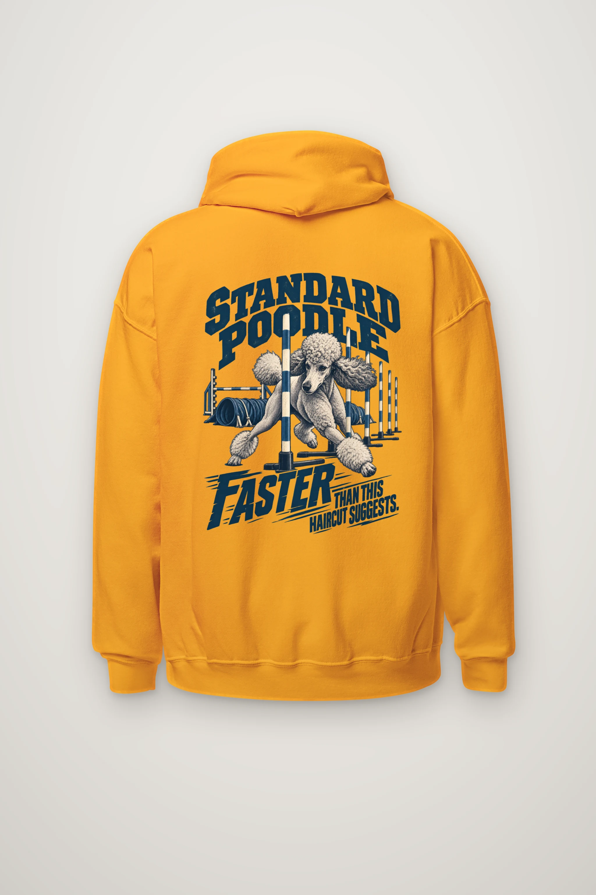 "Standard Poodle Faster" Heavy Blend Unisex Pullover Hoodie