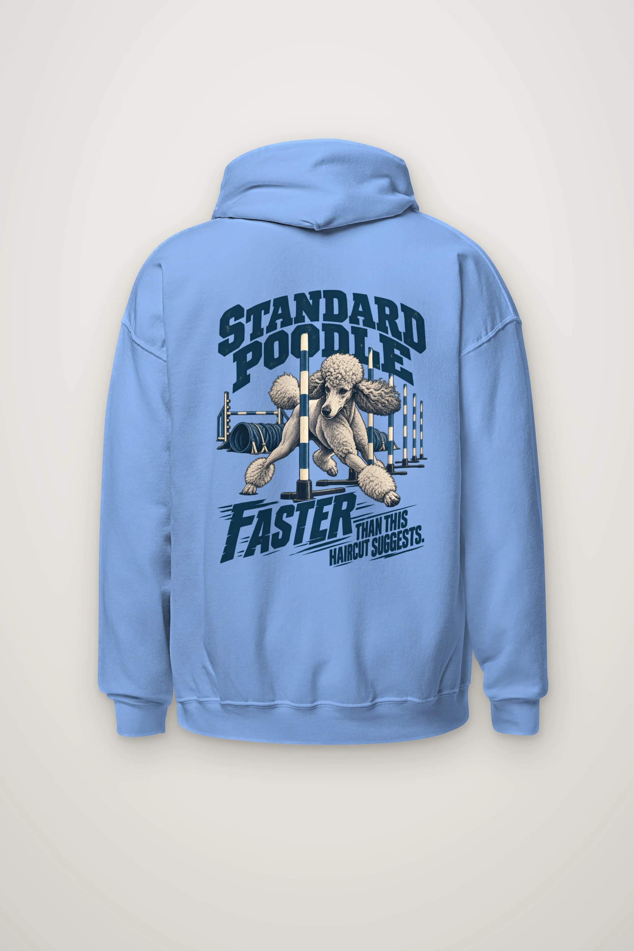 "Standard Poodle Faster" Heavy Blend Unisex Pullover Hoodie