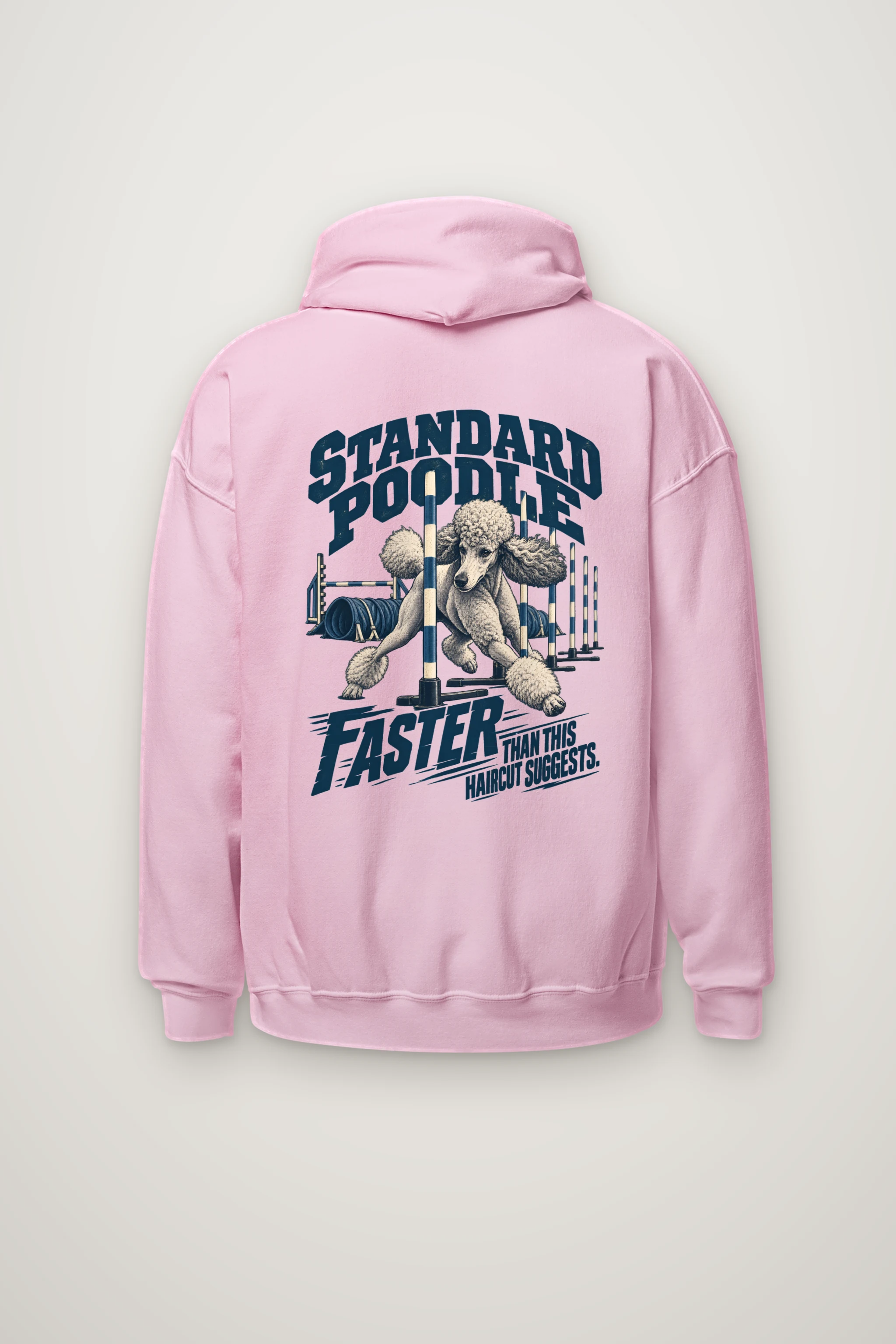 "Standard Poodle Faster" Heavy Blend Unisex Pullover Hoodie
