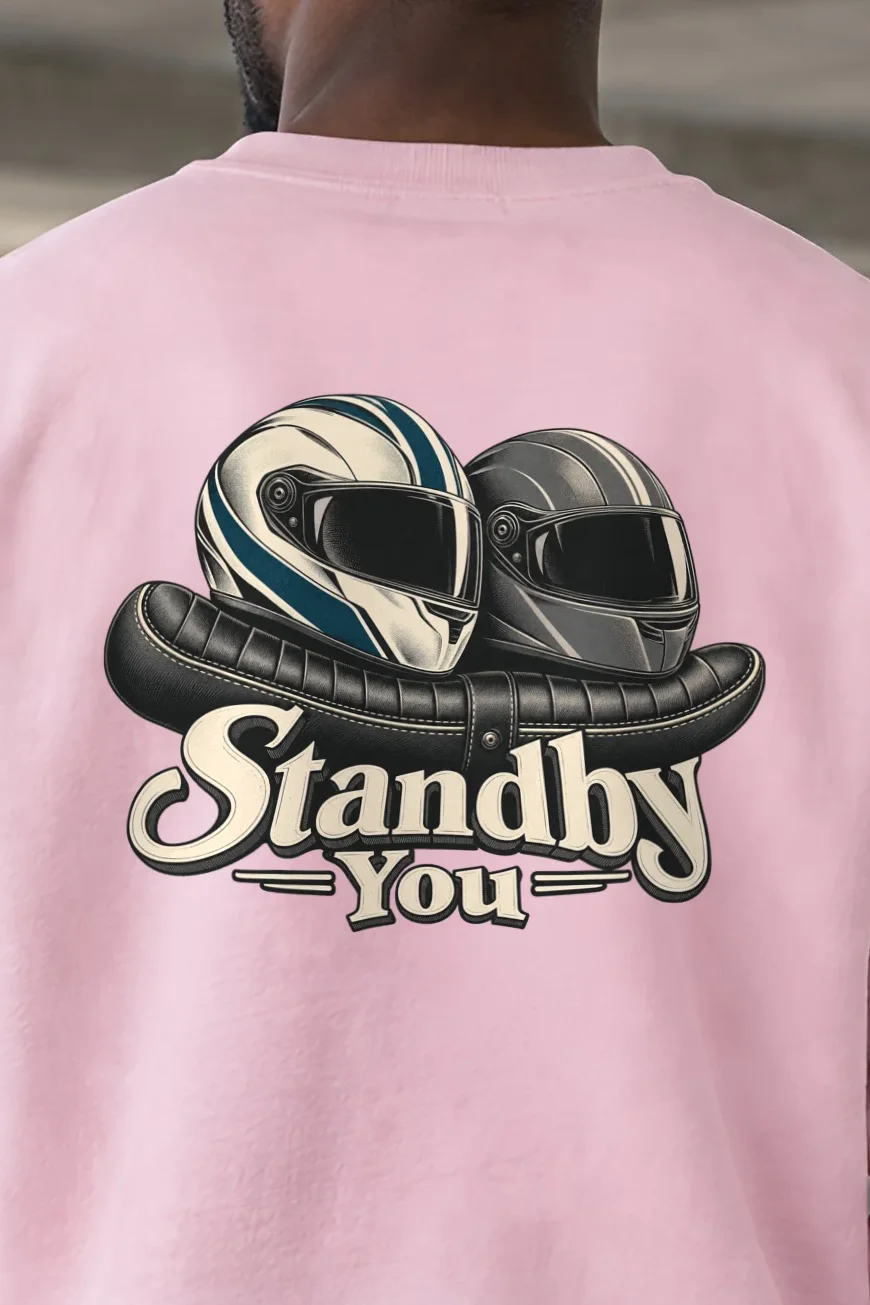 "Standby You" 1 Crewneck Sweatshirt - the graphic up close