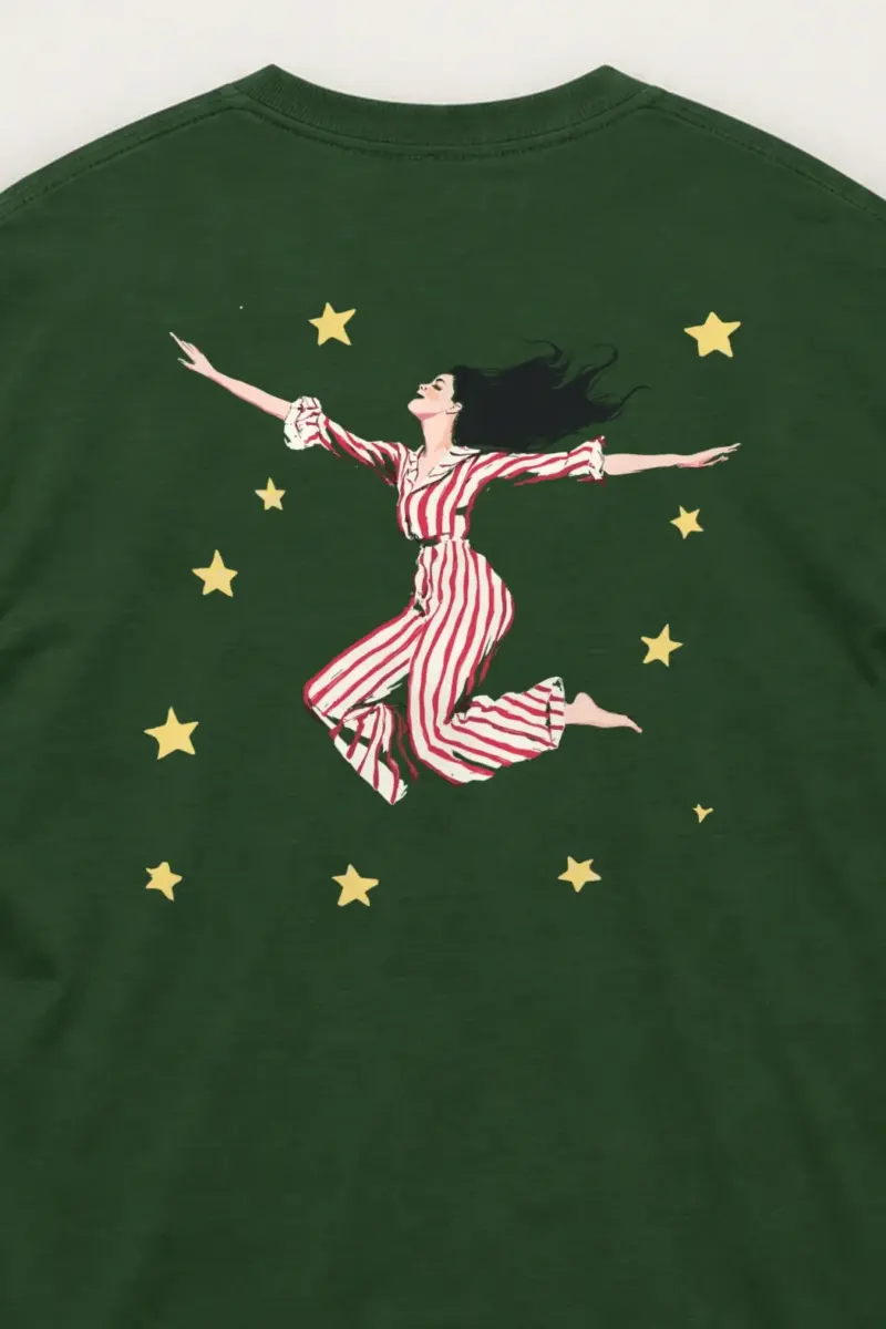 "Starbound Stripe Leap" Unisex Longsleeve T-shirt