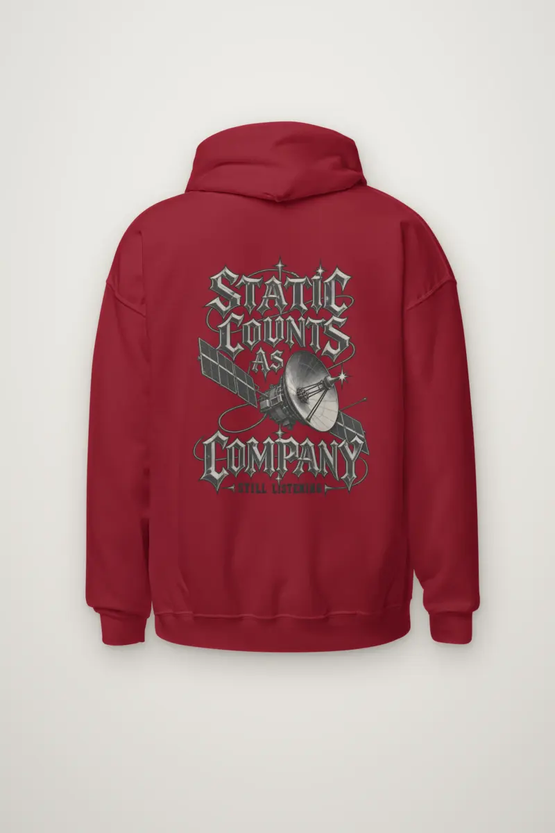 "Static Counts as Company" Heavy Blend Unisex Pullover Hoodie