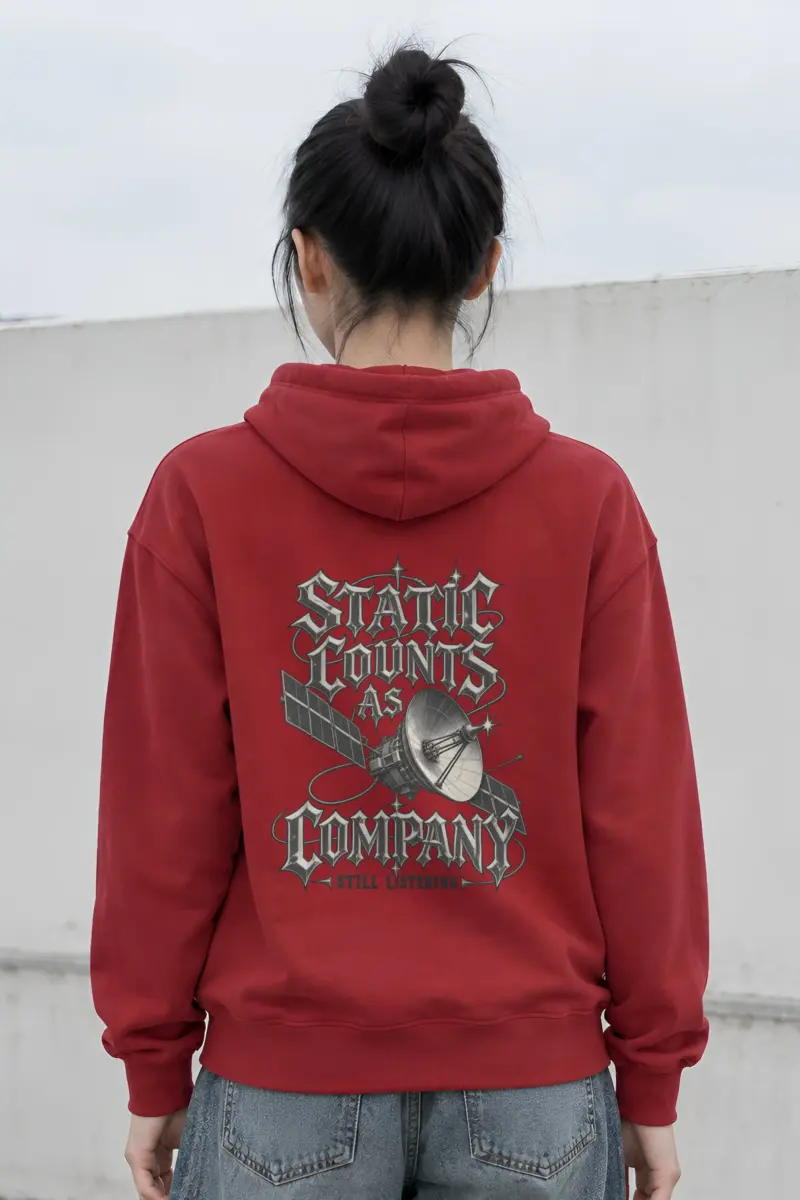 "Static Counts as Company" Heavy Blend Unisex Pullover Hoodie
