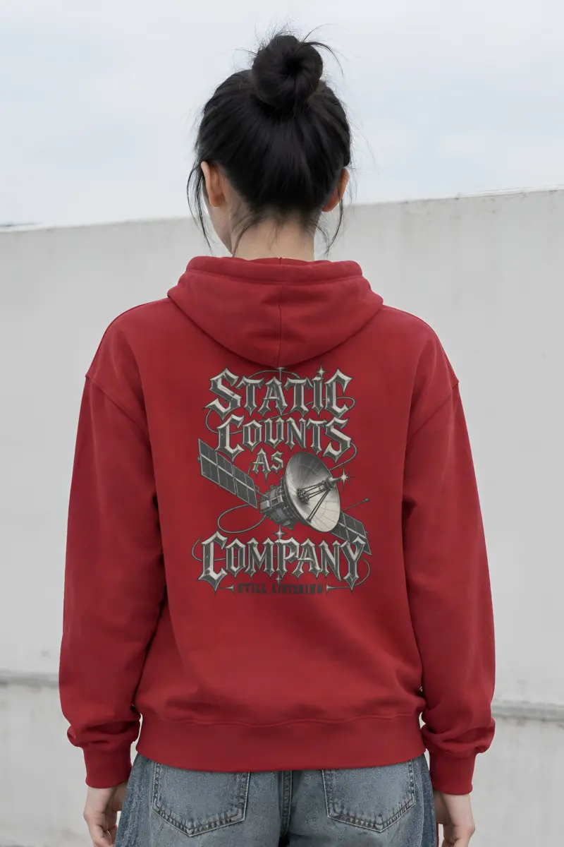 "Static Counts as Company" Heavy Blend Unisex Pullover Hoodie