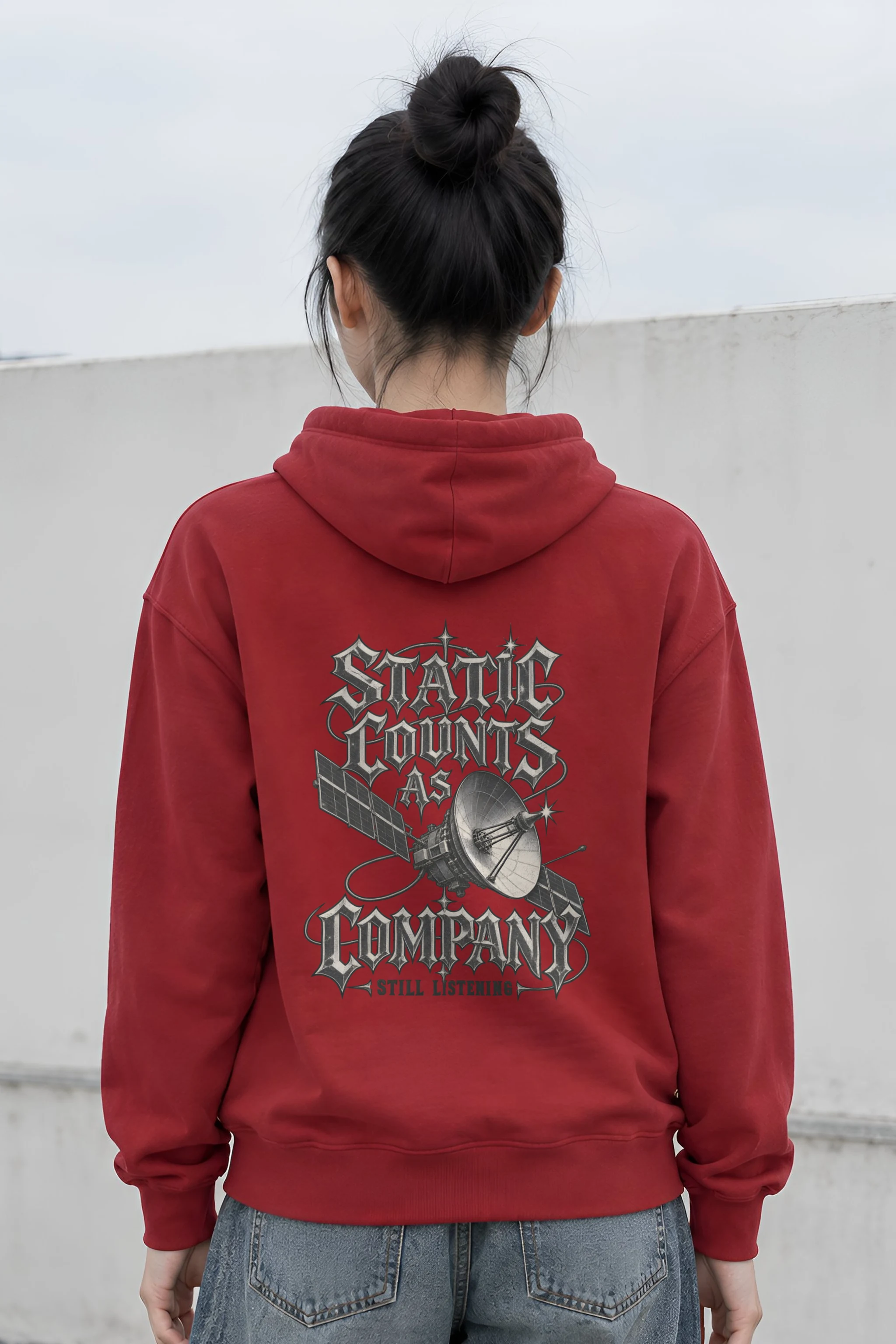 "Static Counts as Company" Heavy Blend Unisex Pullover Hoodie