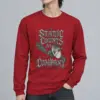 "STATIC COUNTS AS COMPANY" Unisex Longsleeve T-shirt