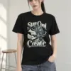 "Stay Cool And Create" Heavyweight Unisex Crewneck T-shirt