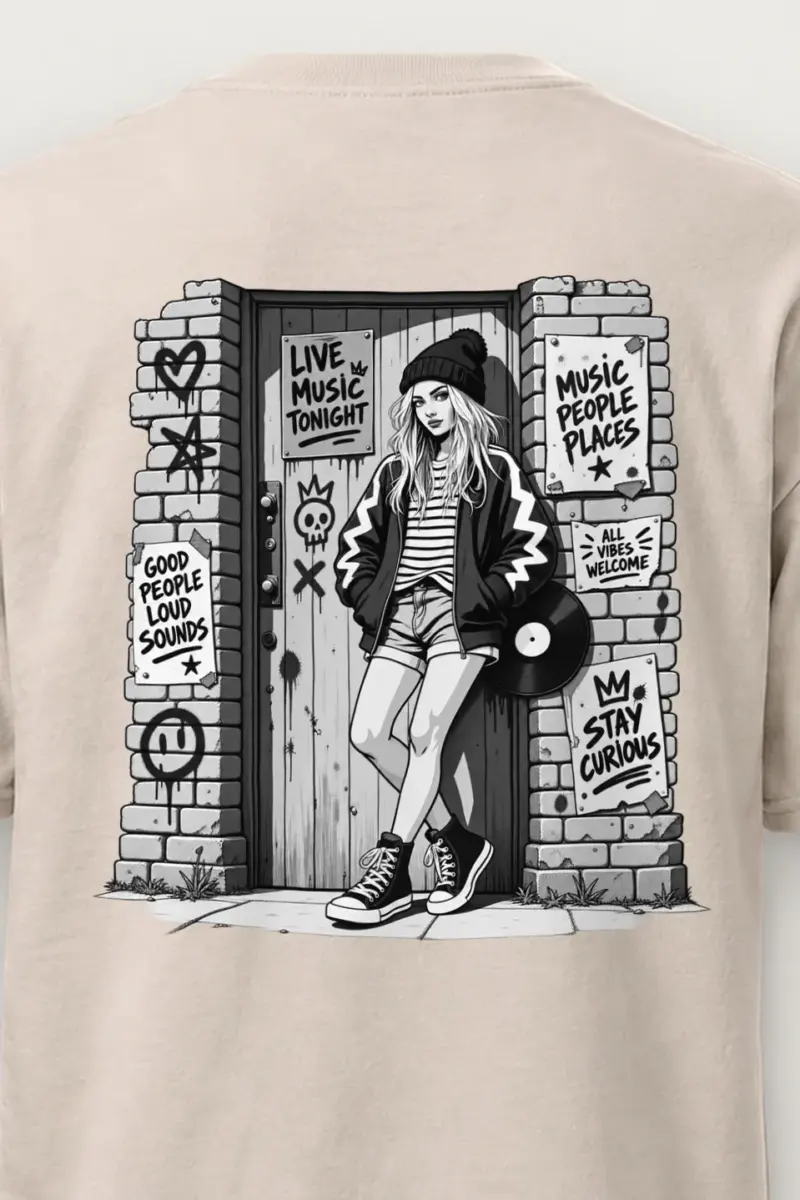 "Stay Curious" Heavyweight Unisex Crewneck T-shirt