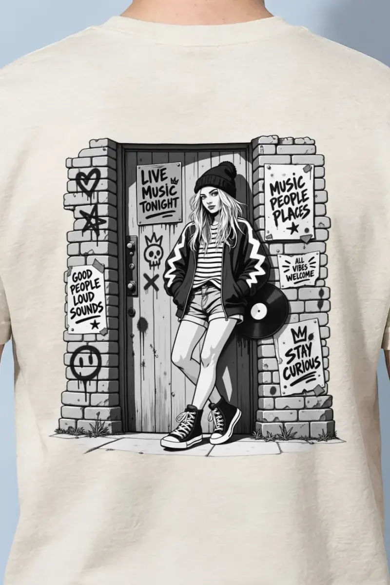 "Stay Curious" Heavyweight Unisex Crewneck T-shirt