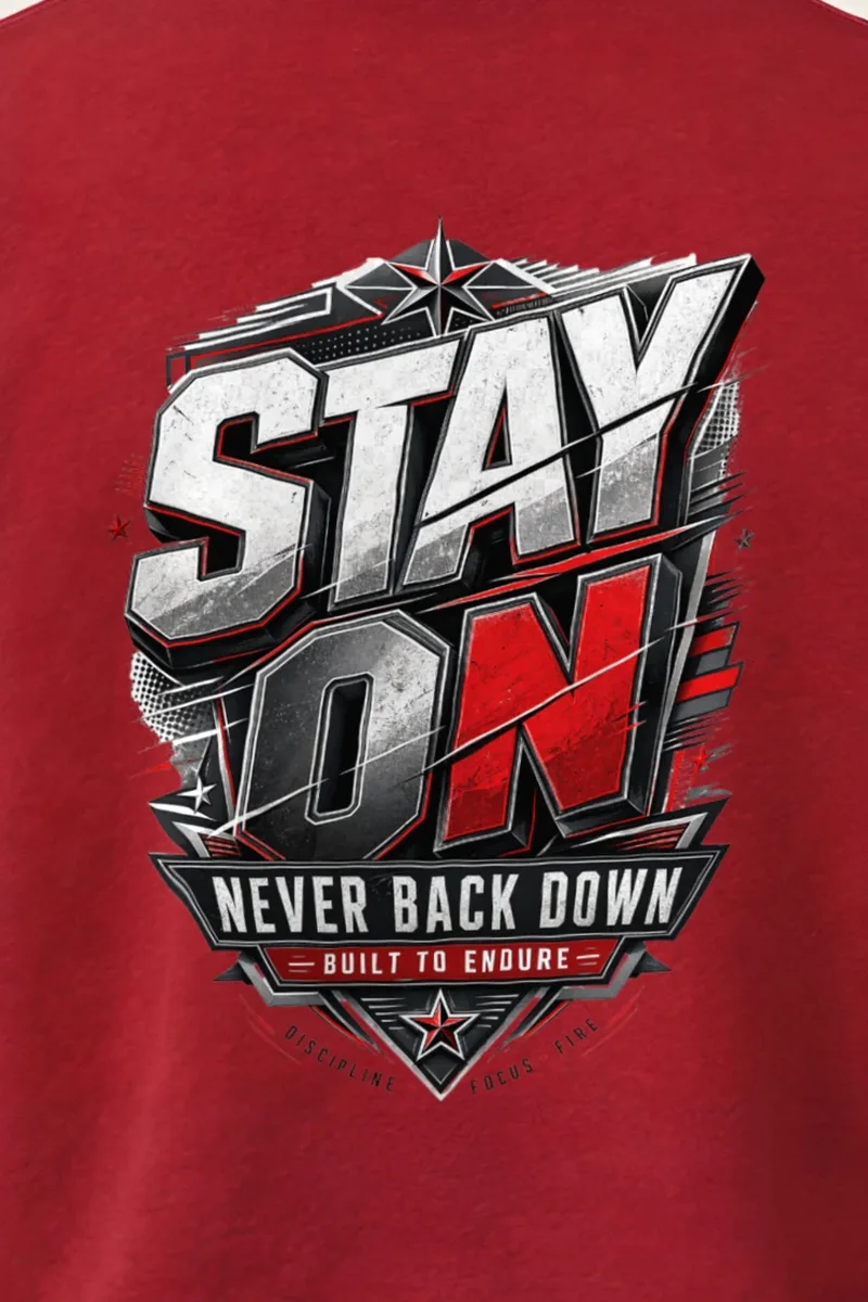 "Stay On Emblem" 1 Crewneck Sweatshirt - the graphic up close