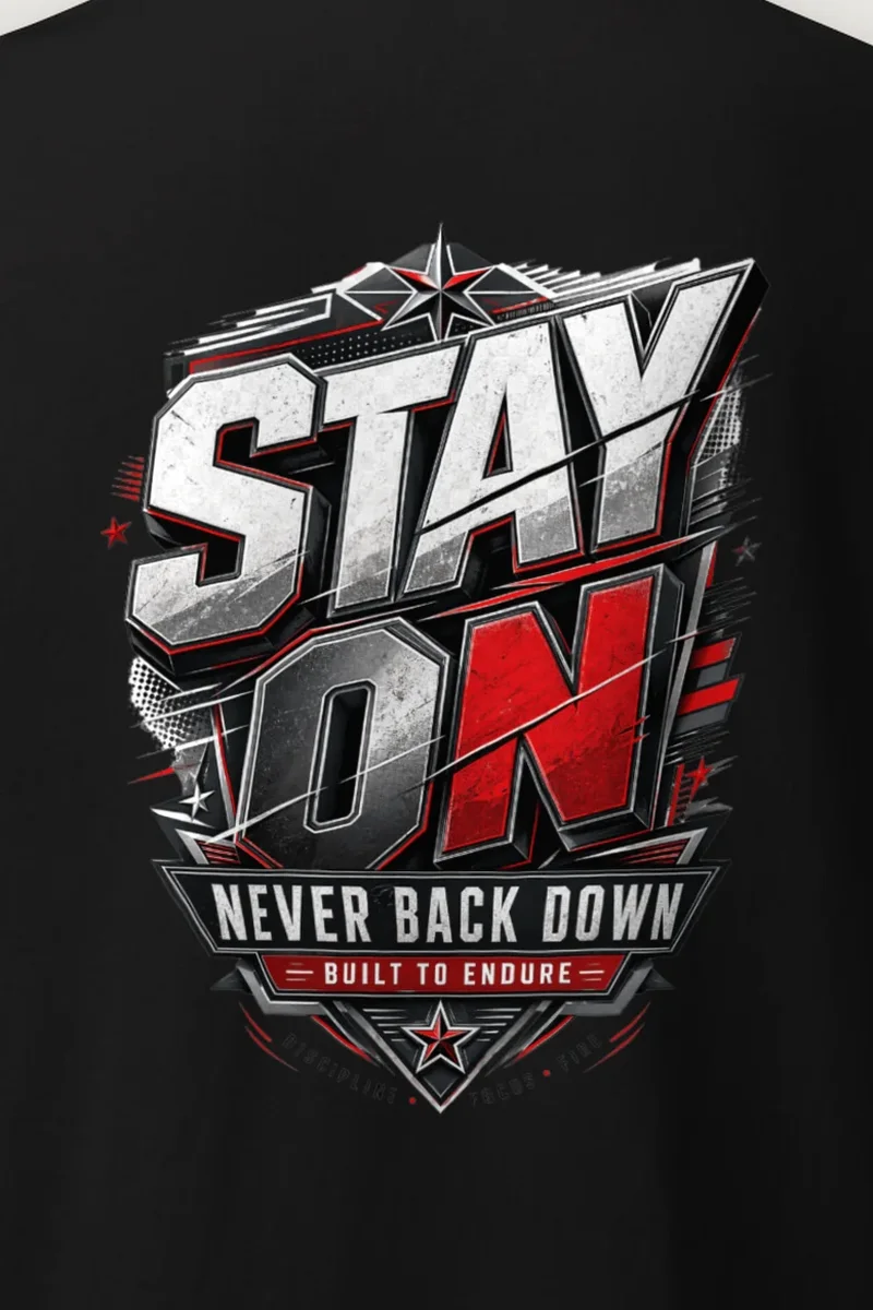 "Stay On" Heavyweight Unisex Crewneck T-shirt