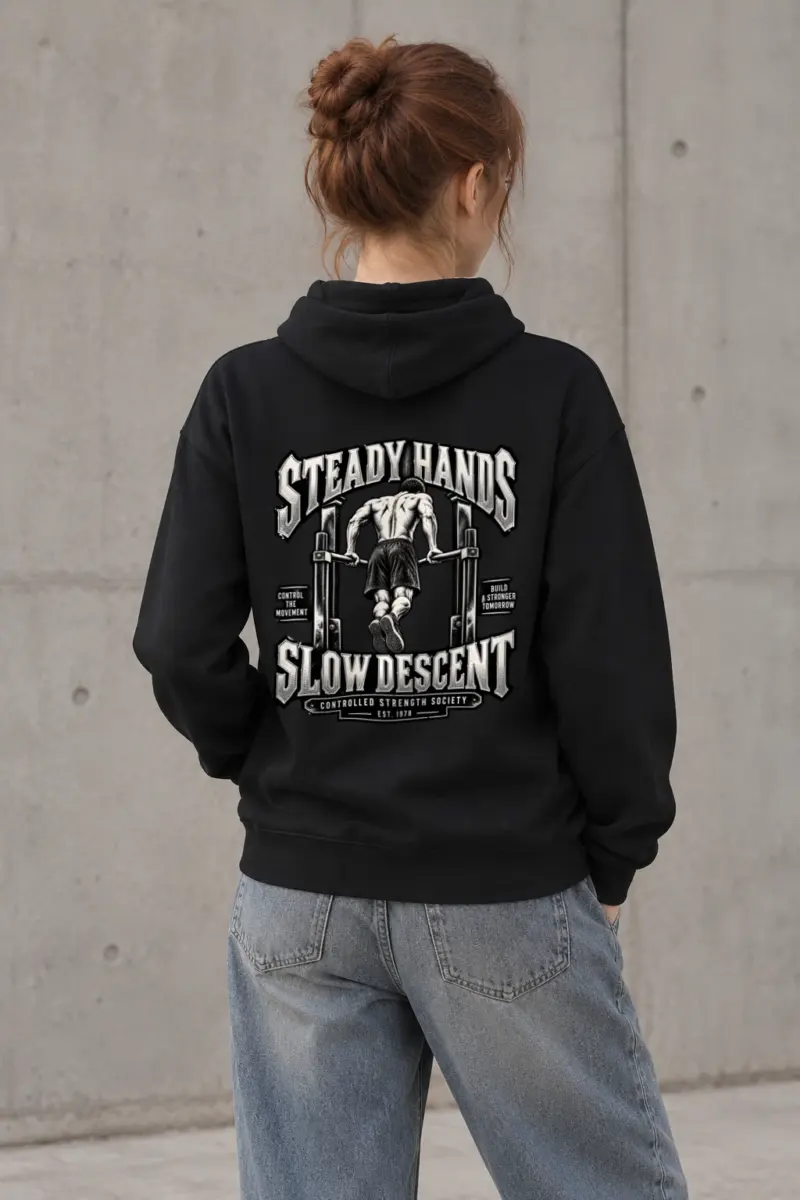 "Steady Hands Slow Descent" Heavy Blend Unisex Pullover Hoodie