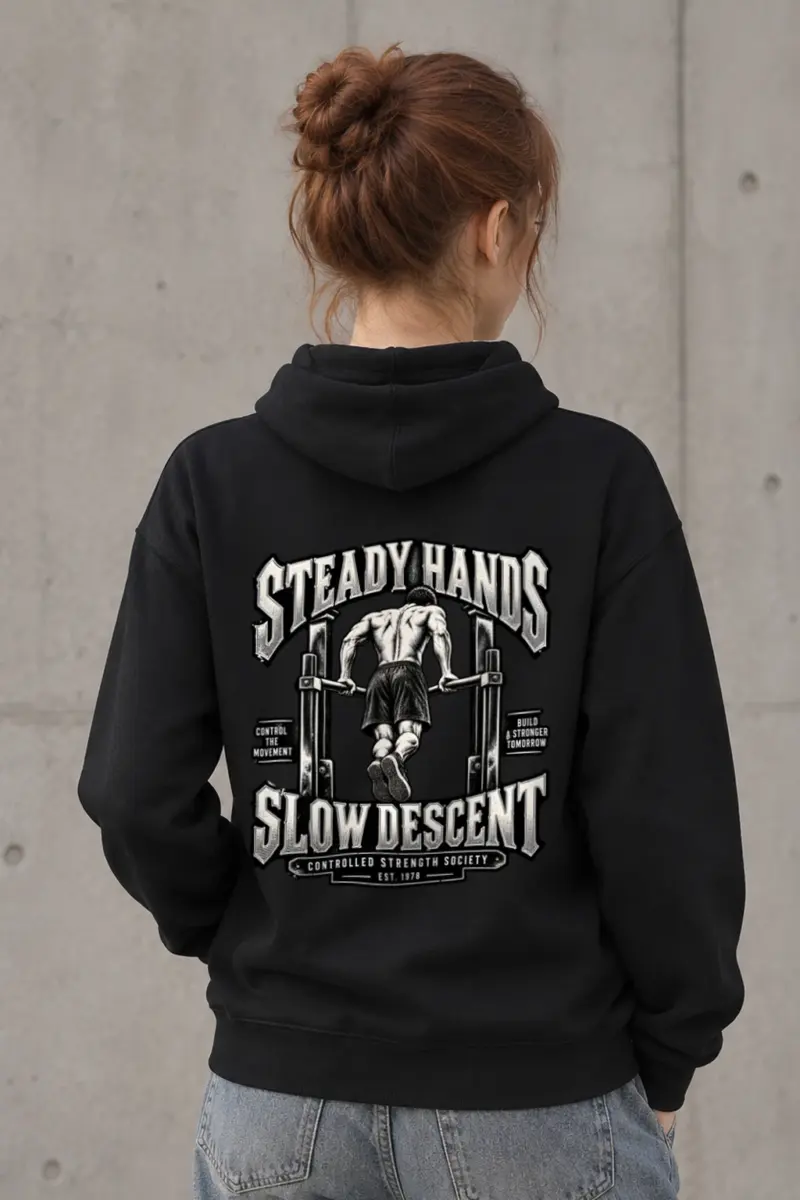 "Steady Hands Slow Descent" Heavy Blend Unisex Pullover Hoodie