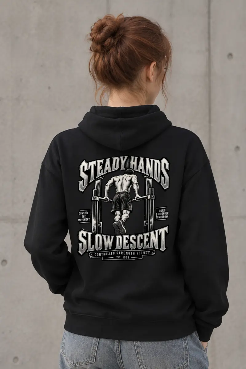 "Steady Hands Slow Descent" Heavy Blend Unisex Pullover Hoodie