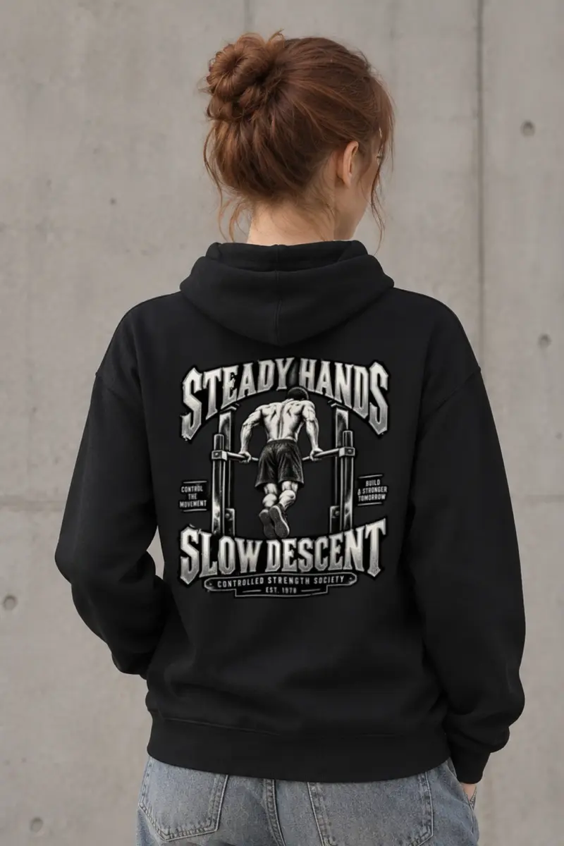 "Steady Hands Slow Descent" Heavy Blend Unisex Pullover Hoodie