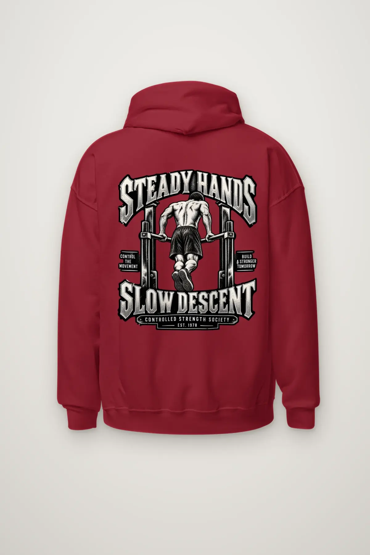 "Steady Hands Slow Descent" Heavy Blend Unisex Pullover Hoodie