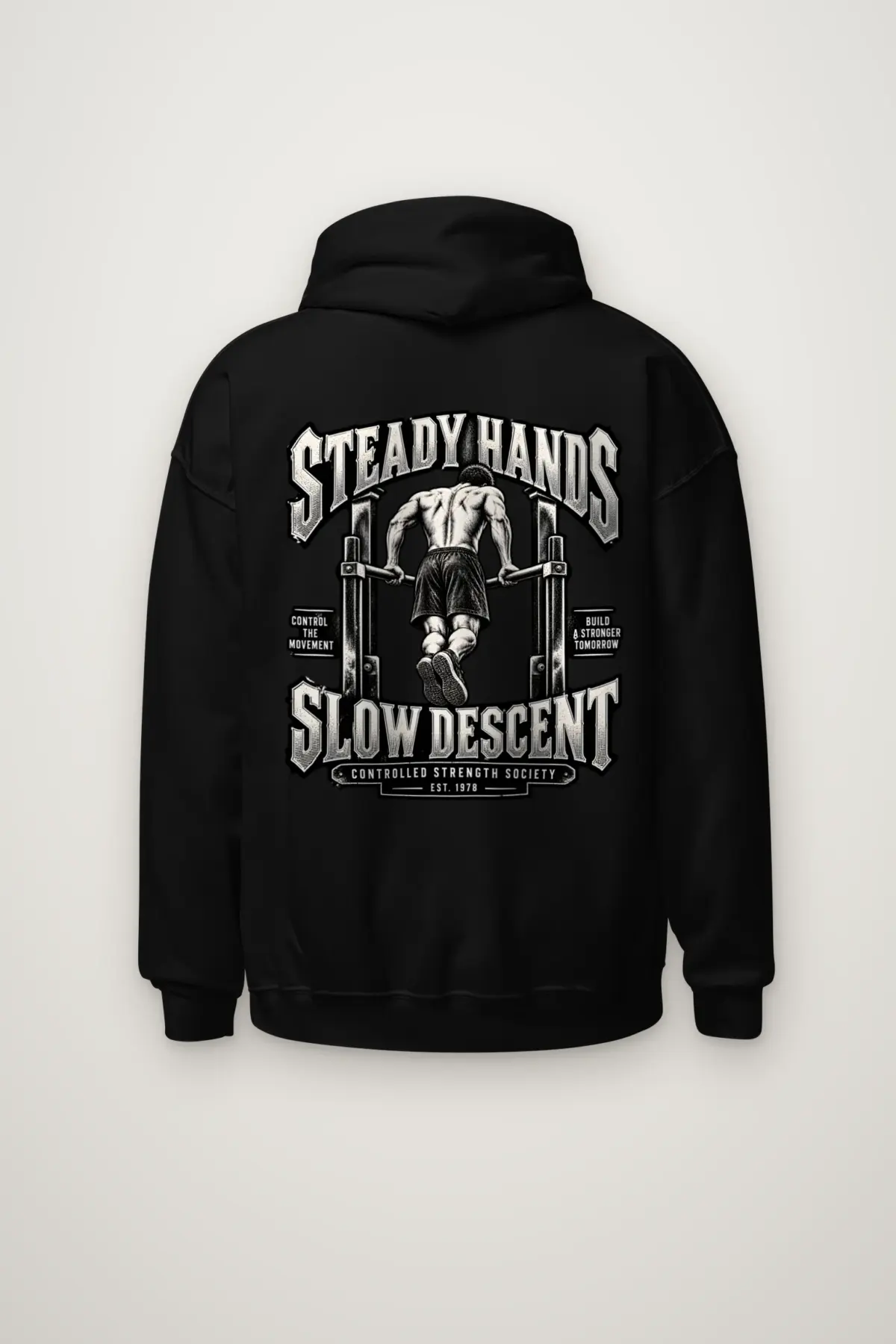 "Steady Hands Slow Descent" Heavy Blend Unisex Pullover Hoodie
