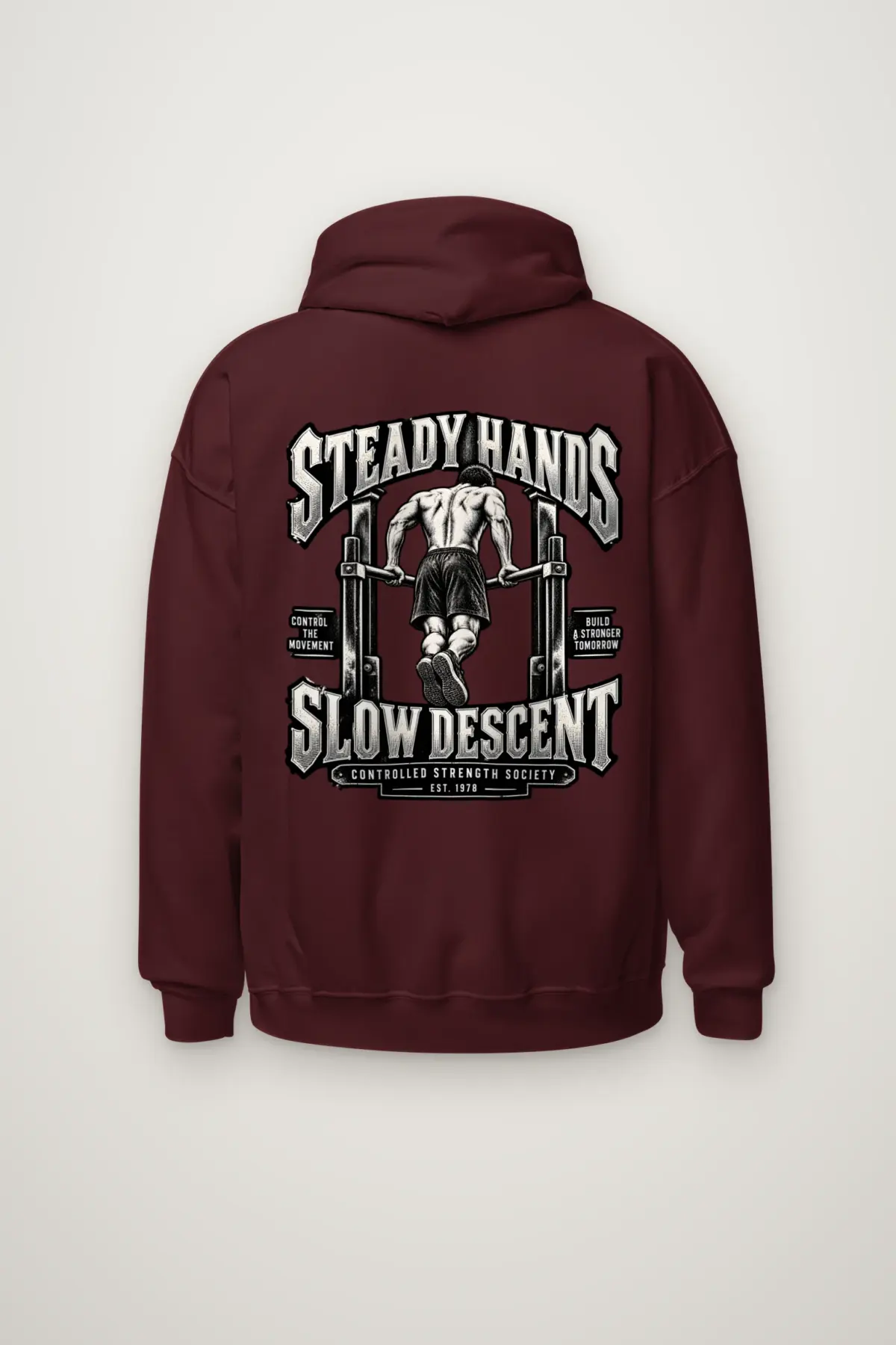 "Steady Hands Slow Descent" Heavy Blend Unisex Pullover Hoodie