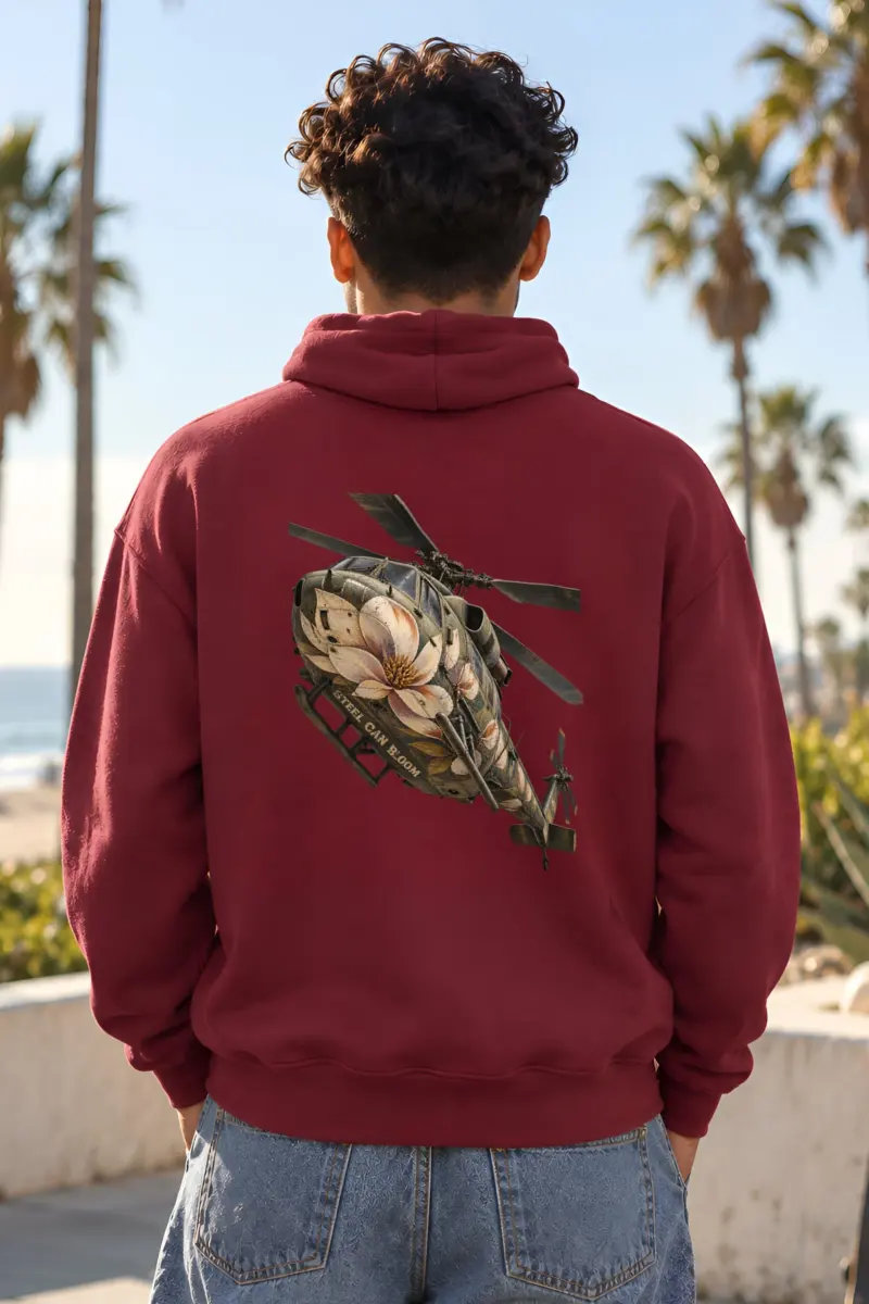 "Steel Can Bloom" Heavy Blend Unisex Pullover Hoodie