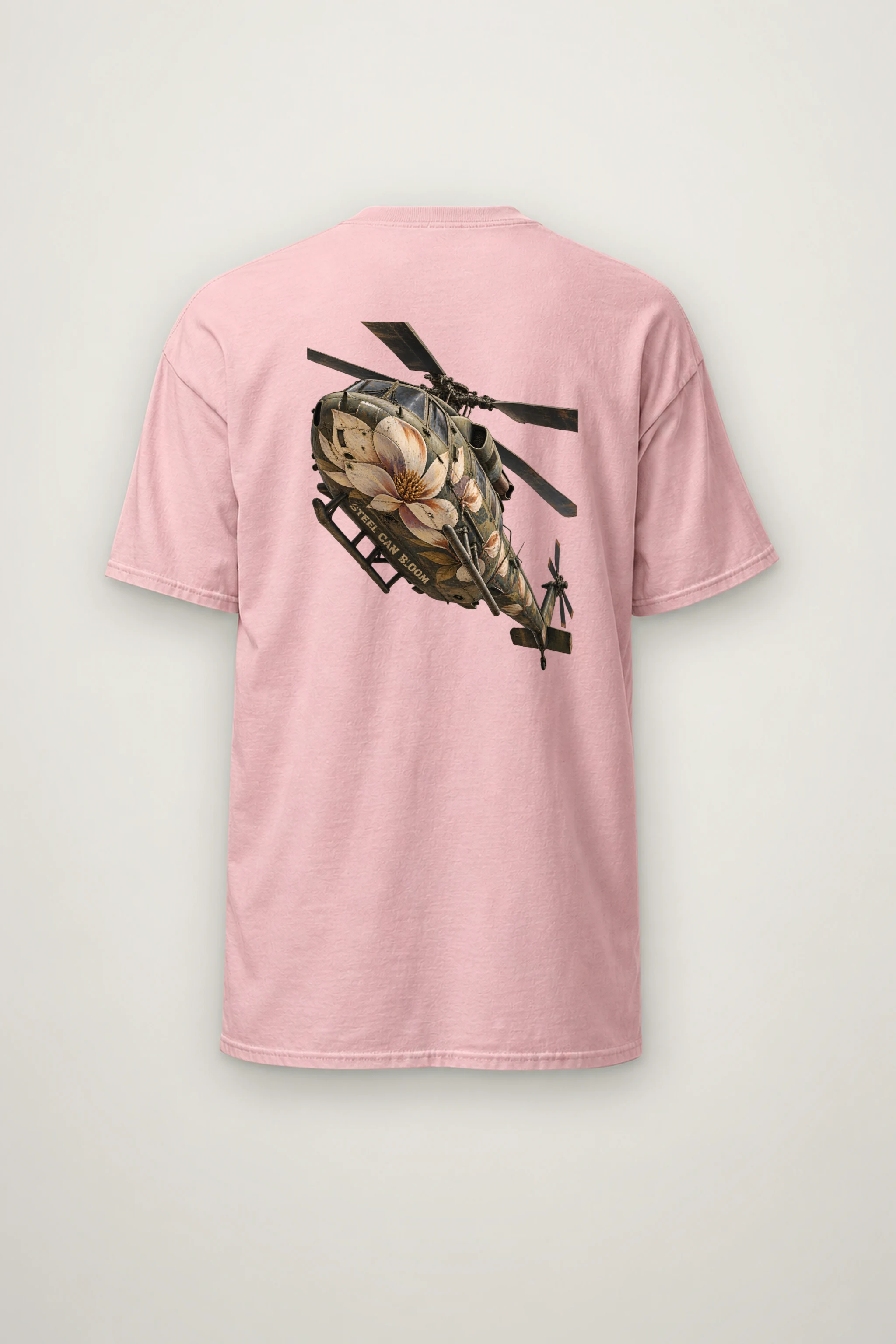 "Steel Can Bloom" Heavyweight Unisex Crewneck T-shirt