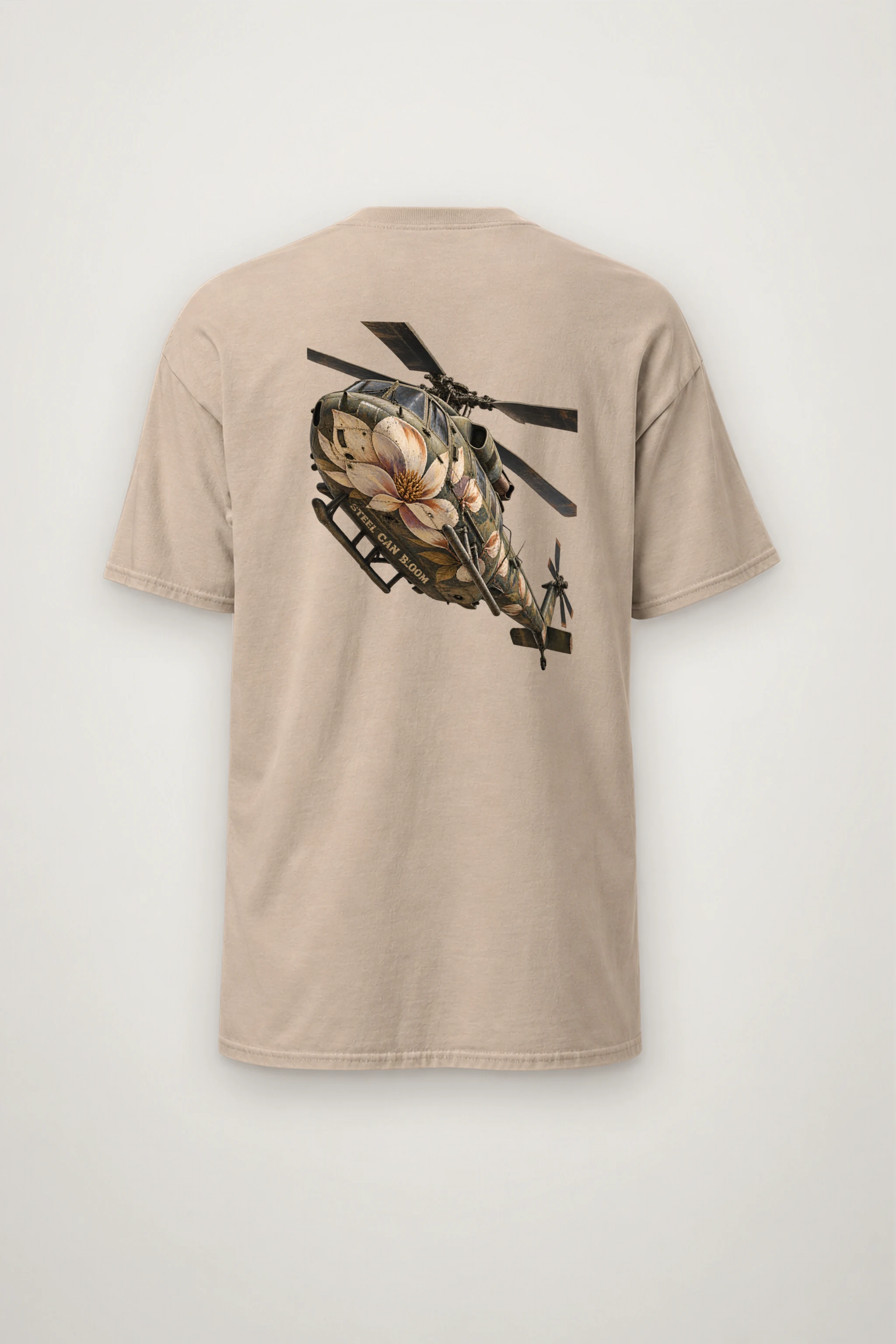 "Steel Can Bloom" Heavyweight Unisex Crewneck T-shirt