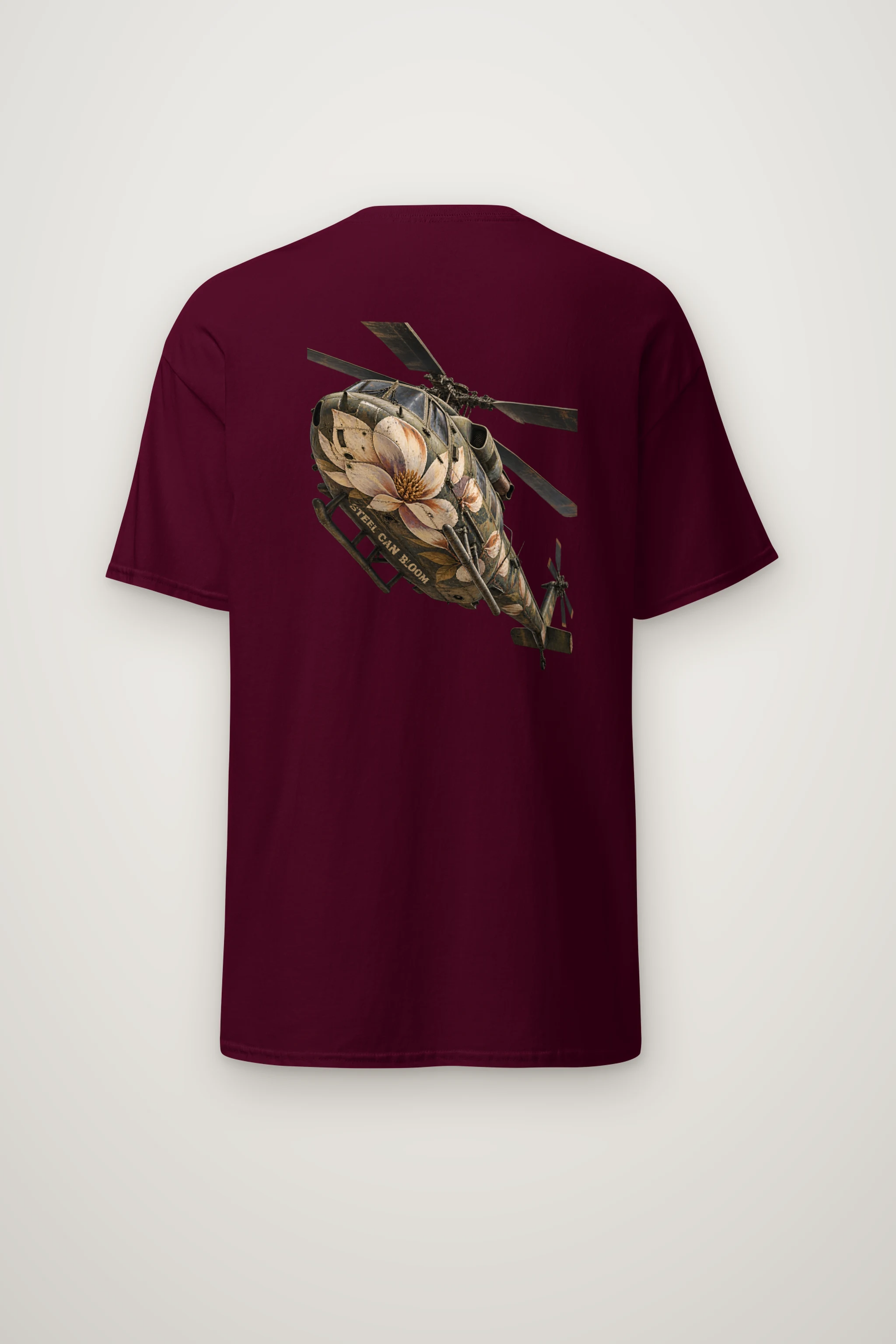 "Steel Can Bloom" Heavyweight Unisex Crewneck T-shirt