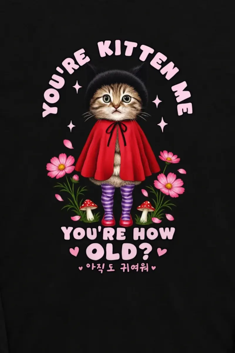 "Still Cute Kitten" Unisex Longsleeve T-shirt