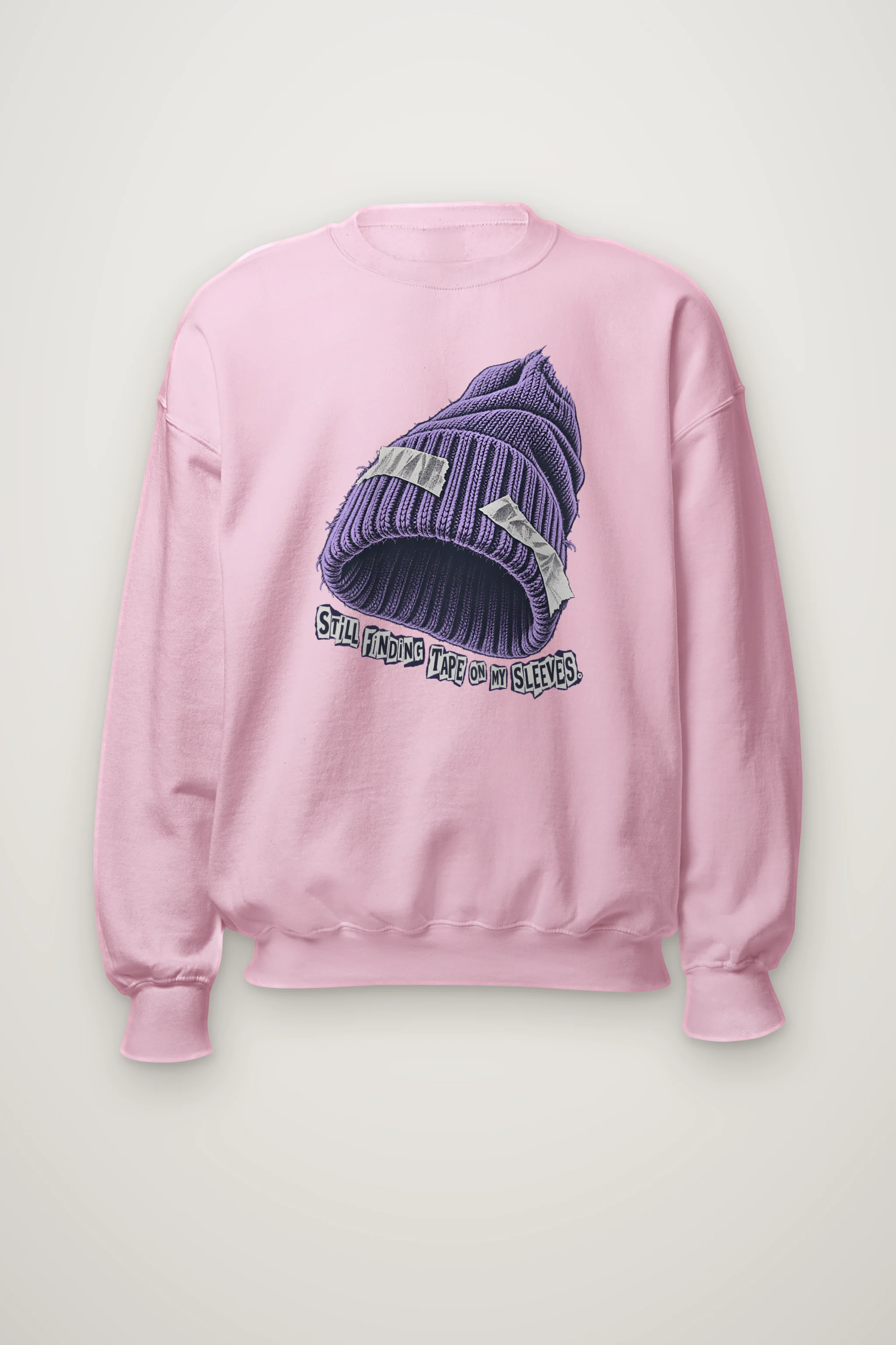 "Still Finding Tape On My Sleeves." Heavy Blend Unisex Crewneck Sweatshirt
