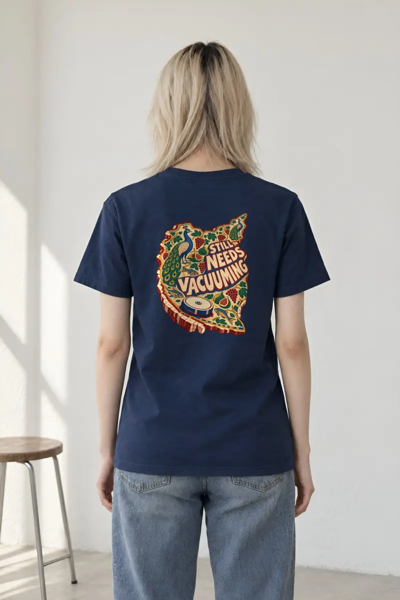“Still Needs Vacuuming” Heavyweight Unisex Crewneck T-shirt