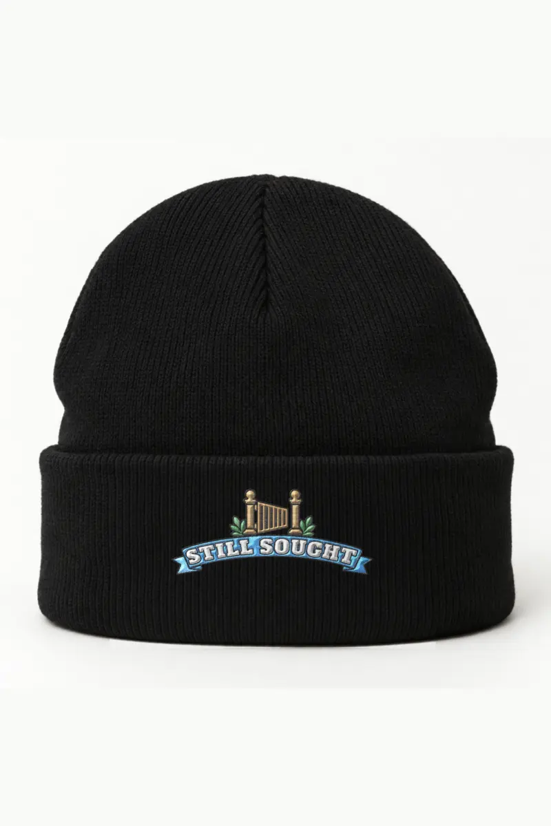 “Still Sought” Cuffed Beanie · Embroidered