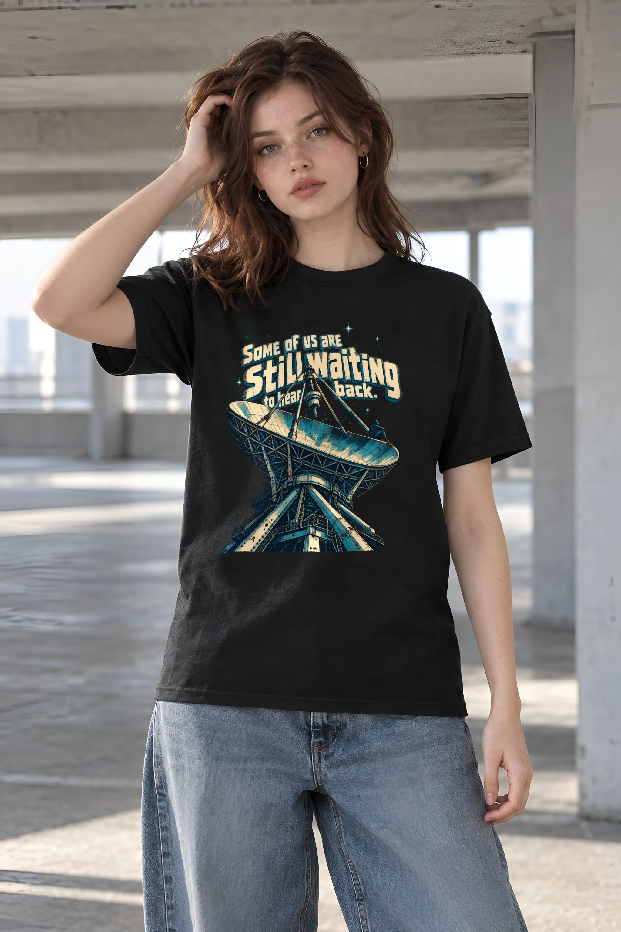 "Still Waiting" Heavyweight Unisex Crewneck T-shirt