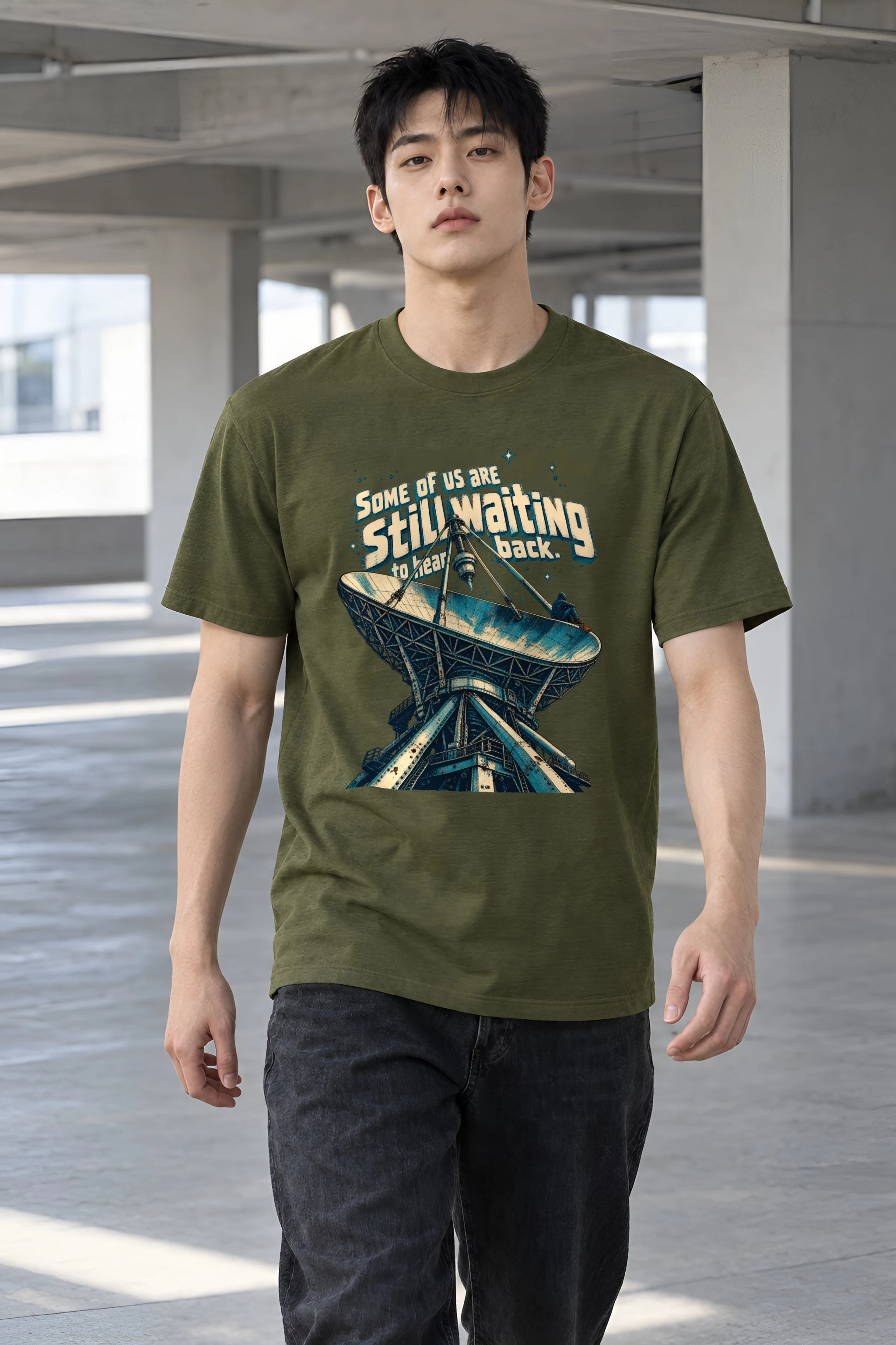 "Still Waiting" Heavyweight Unisex Crewneck T-shirt