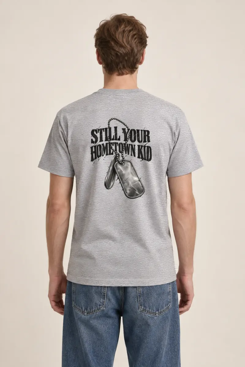 "Still Your Hometown Kid" Heavyweight Unisex Crewneck T-shirt