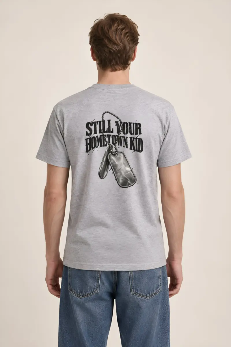 “Still Your Hometown Kid” Heavyweight Unisex Crewneck T-shirt