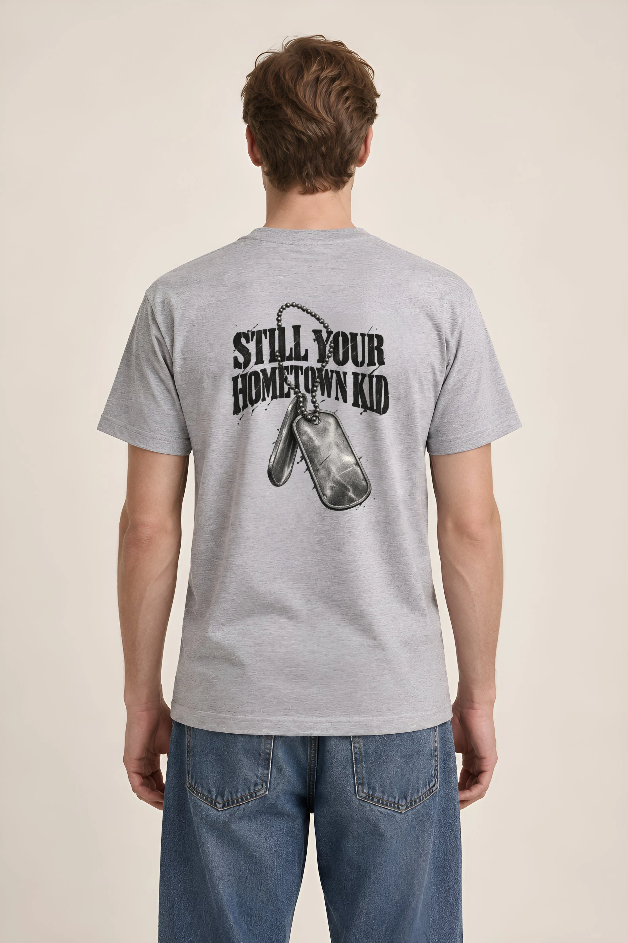 "Still Your Hometown Kid" Heavyweight Unisex Crewneck T-shirt