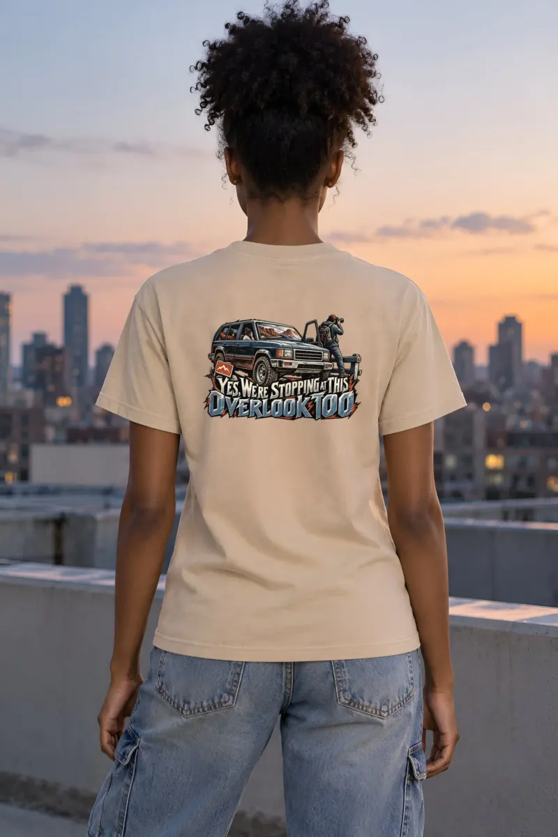 "Stopping At This Overlook Too" Heavyweight Unisex Crewneck T-shirt