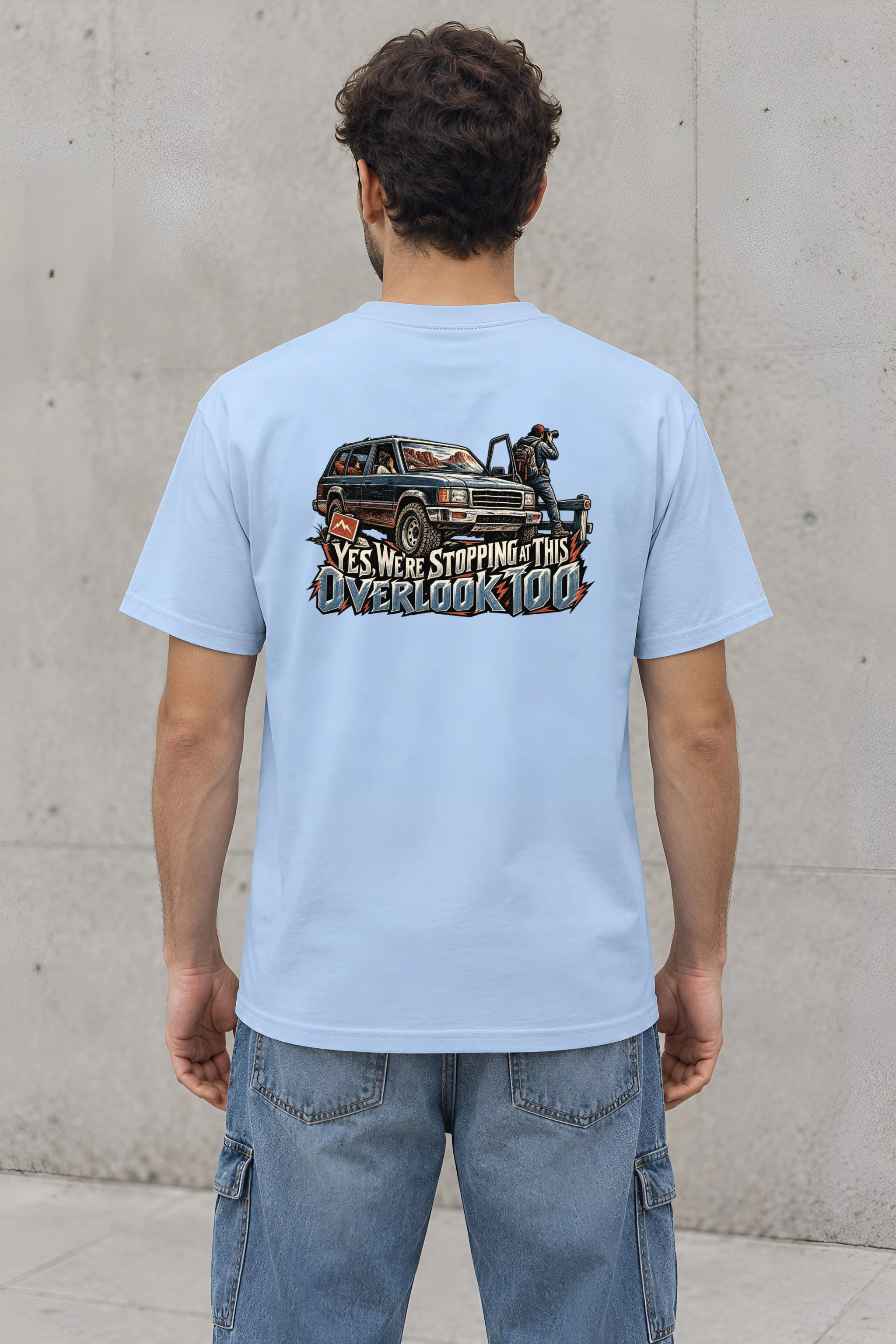 "Stopping At This Overlook Too" Heavyweight Unisex Crewneck T-shirt