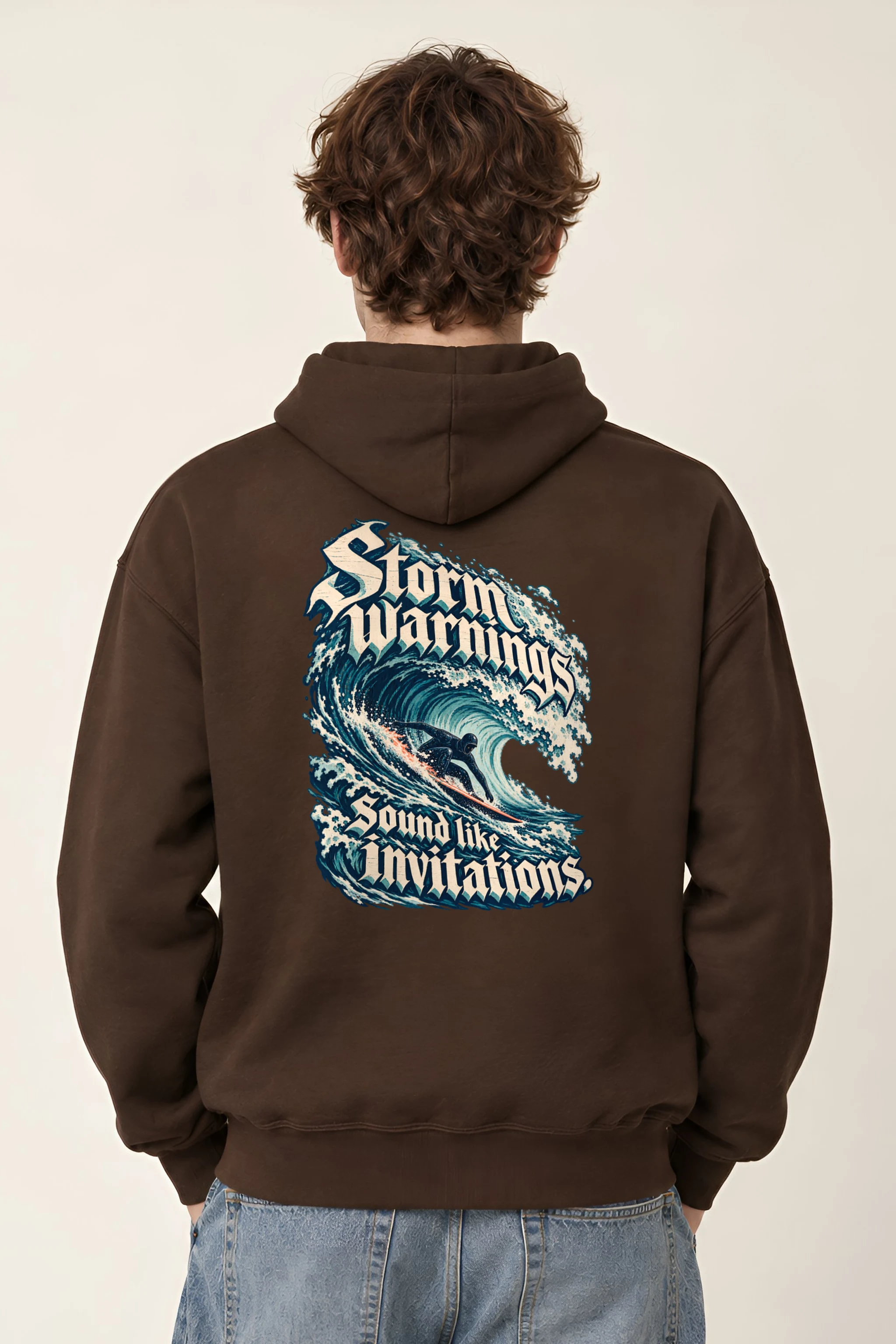 "Storm Warnings Sound Like Invitations" Unisex Pullover Hoodie
