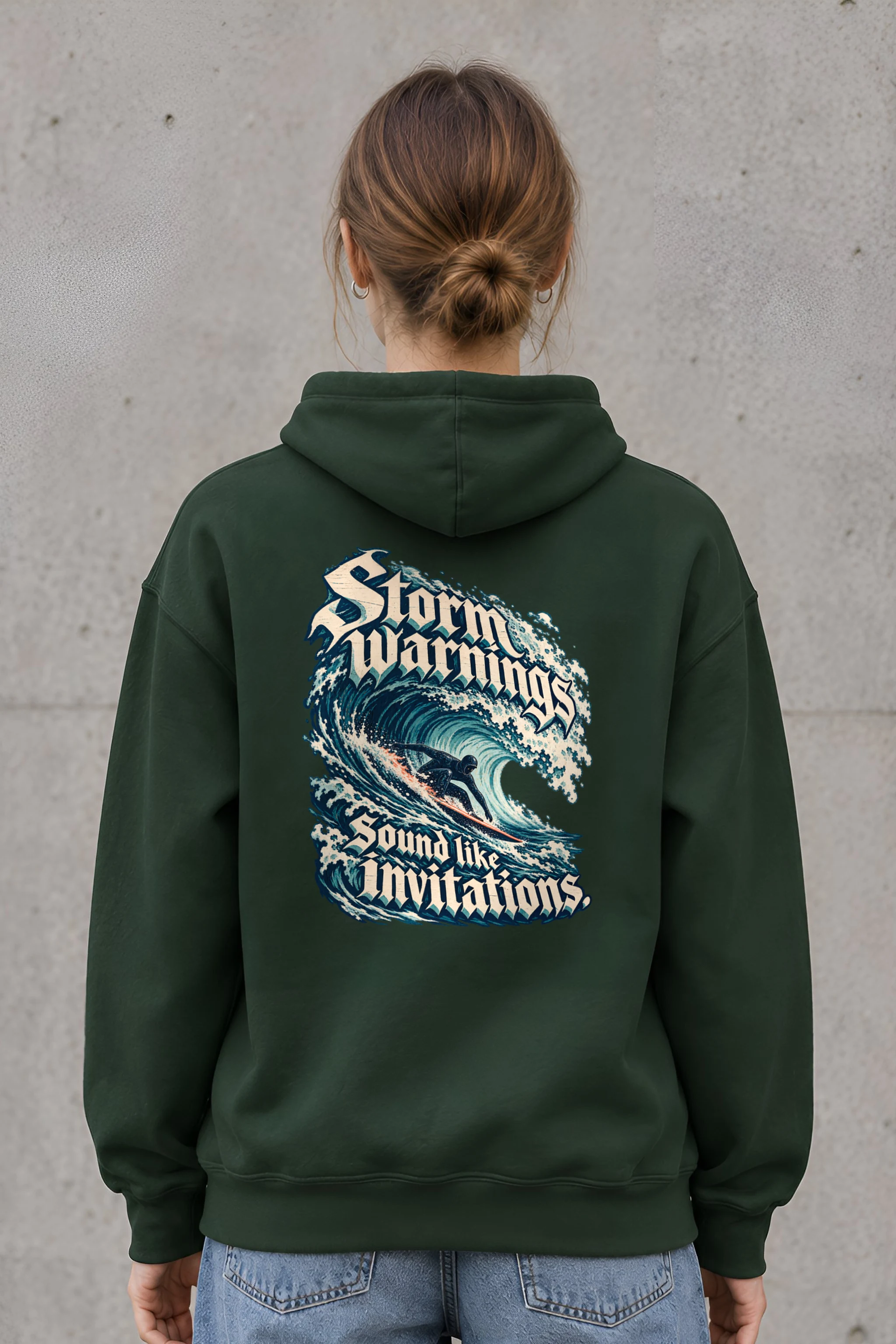 "Storm Warnings Sound Like Invitations" Unisex Pullover Hoodie