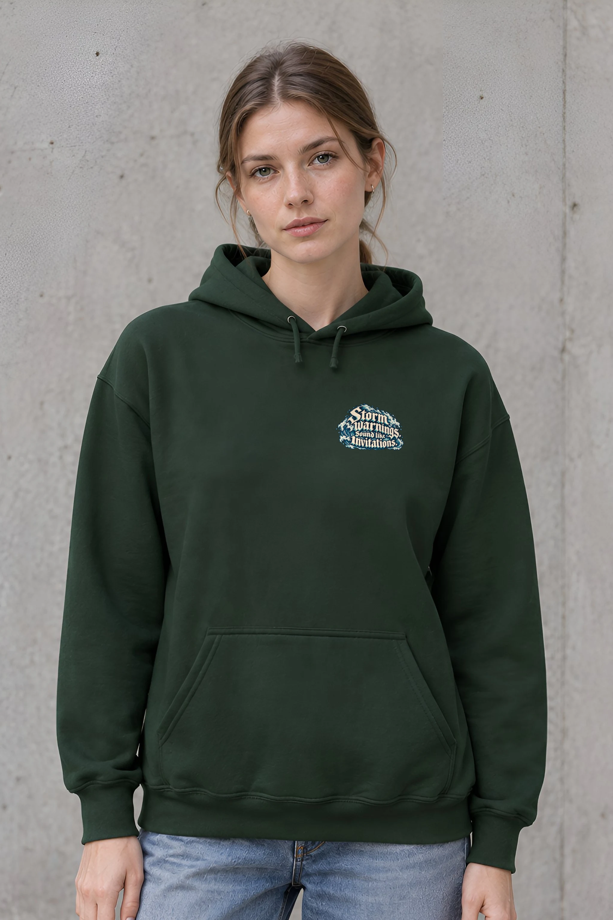 "Storm Warnings Sound Like Invitations" Unisex Pullover Hoodie