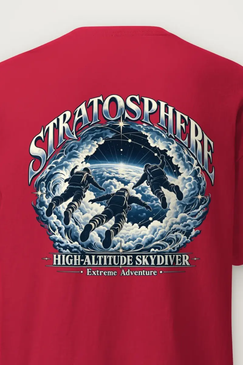 "Stratosphere Skydiver" Heavyweight Unisex Crewneck T-shirt