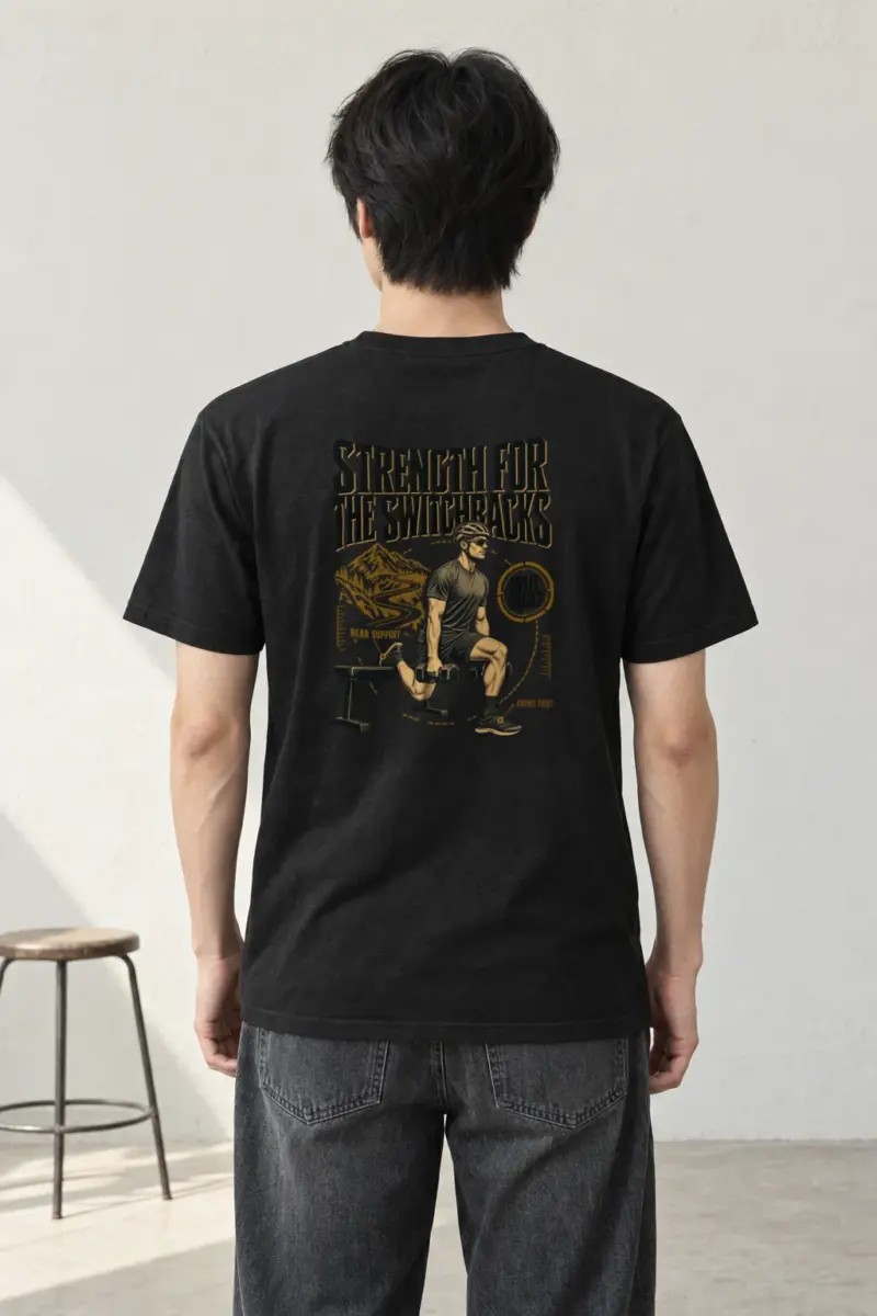 "Strength for the Switchbacks" Heavyweight Unisex Crewneck T-shirt