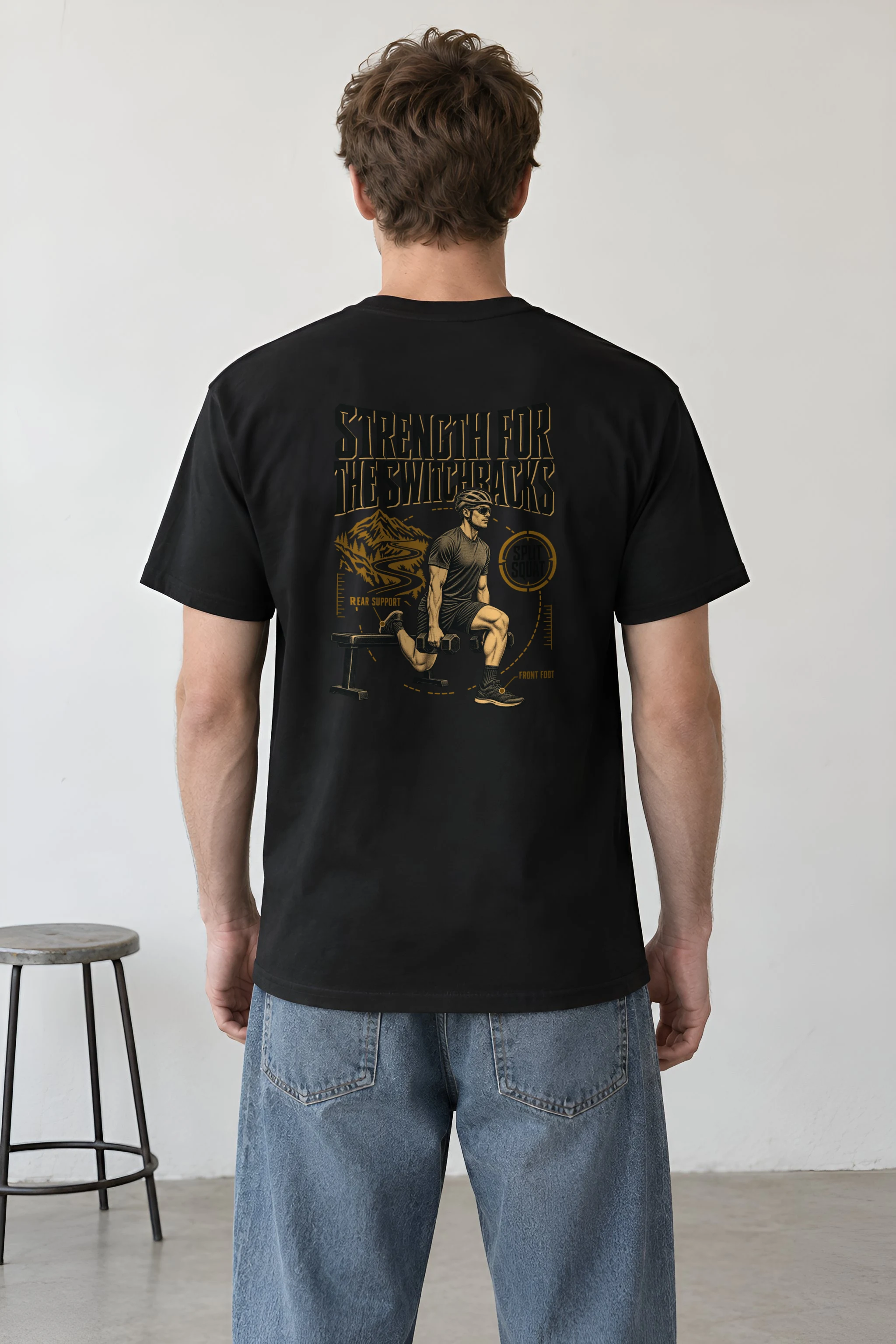 "Strength for the Switchbacks" Heavyweight Unisex Crewneck T-shirt