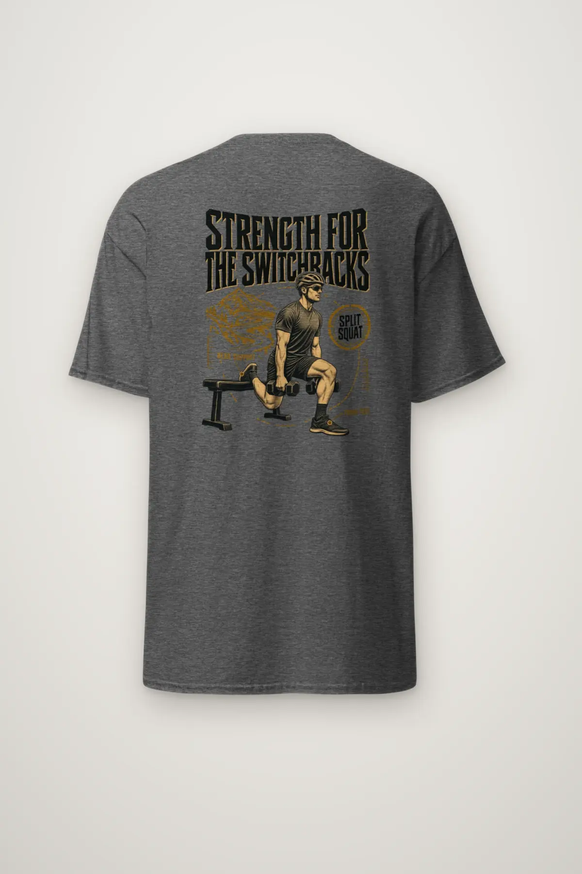 "Strength for the Switchbacks" Heavyweight Unisex Crewneck T-shirt