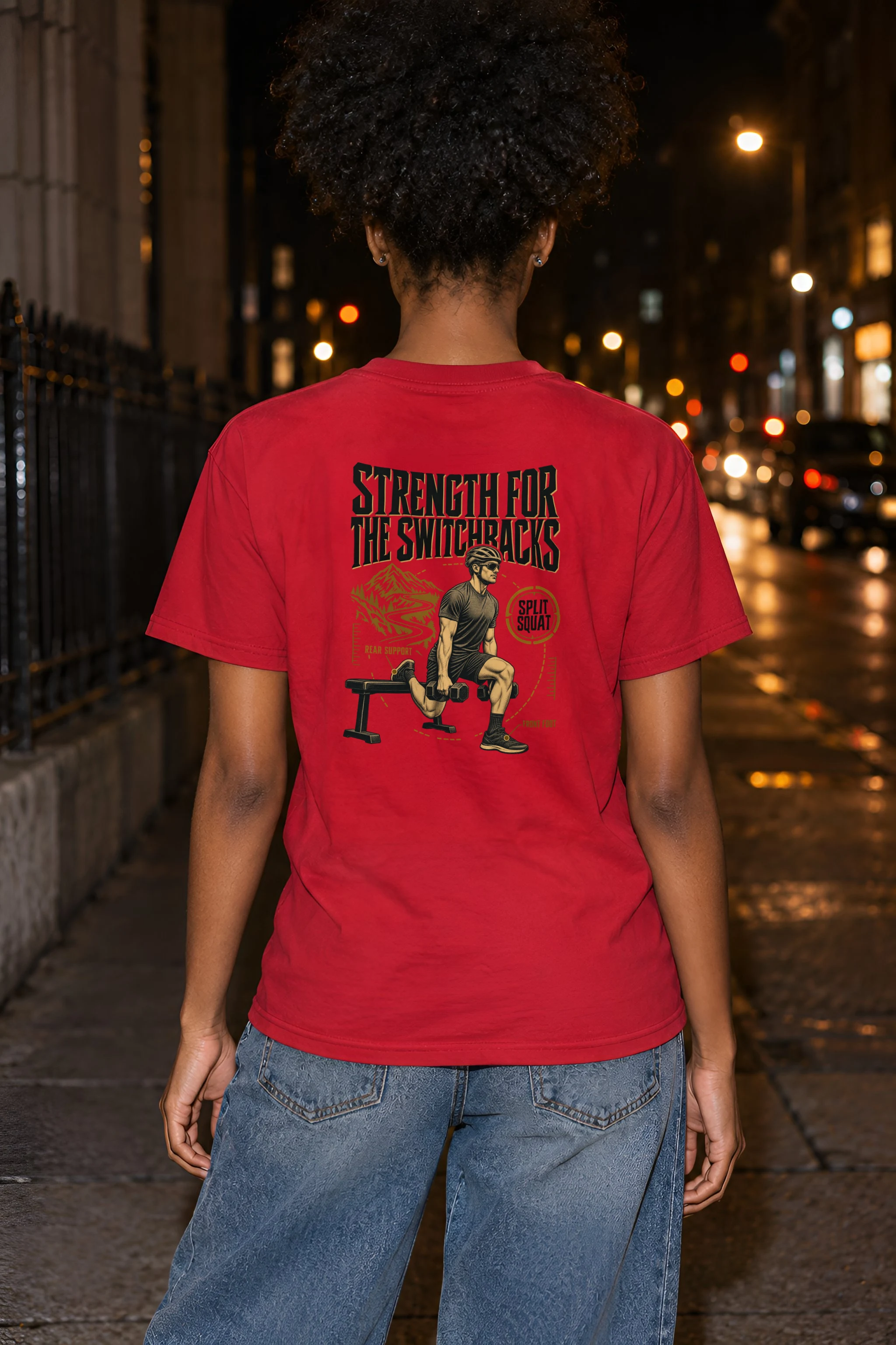 "Strength for the Switchbacks" Heavyweight Unisex Crewneck T-shirt