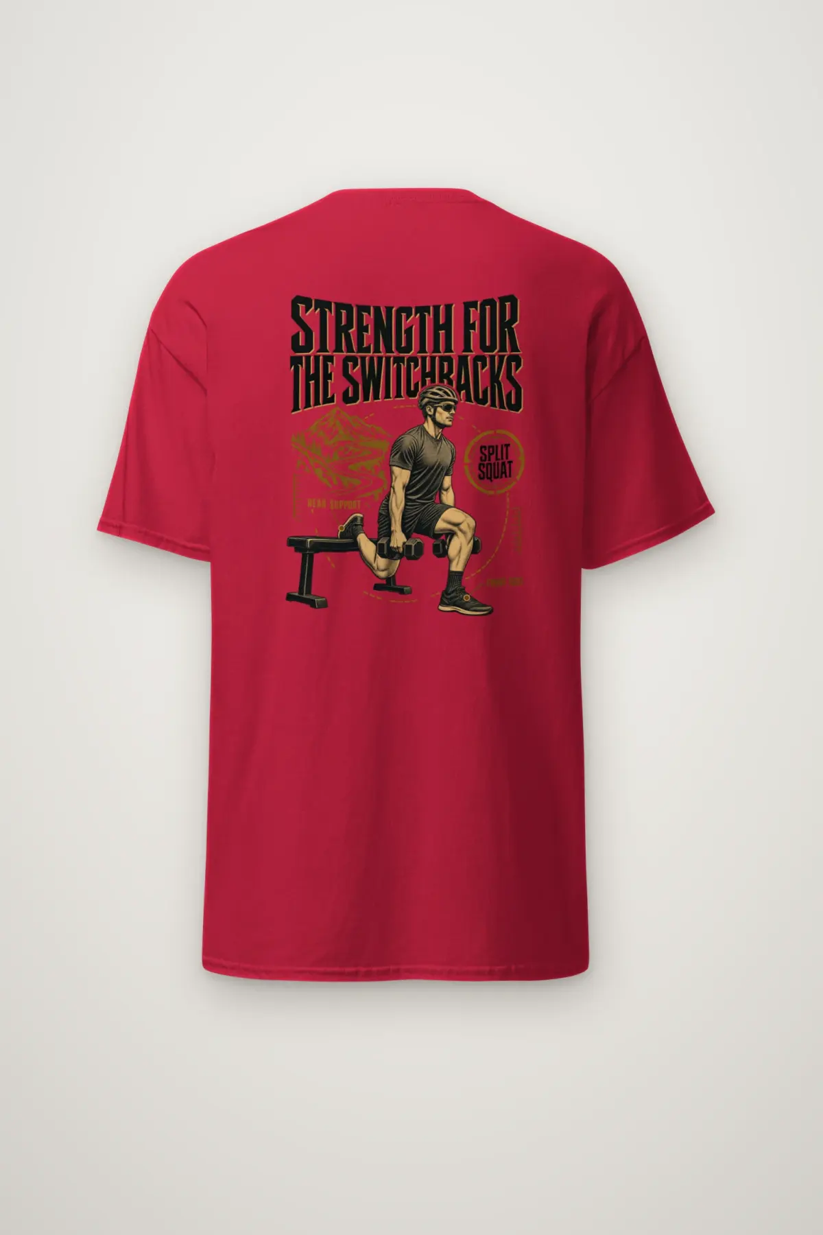 "Strength for the Switchbacks" Heavyweight Unisex Crewneck T-shirt