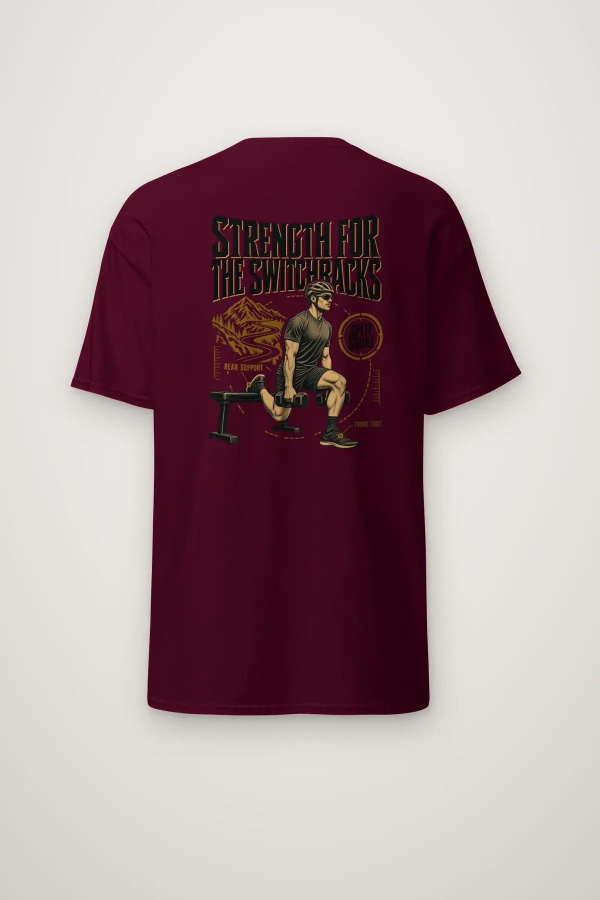 "Strength for the Switchbacks" Heavyweight Unisex Crewneck T-shirt